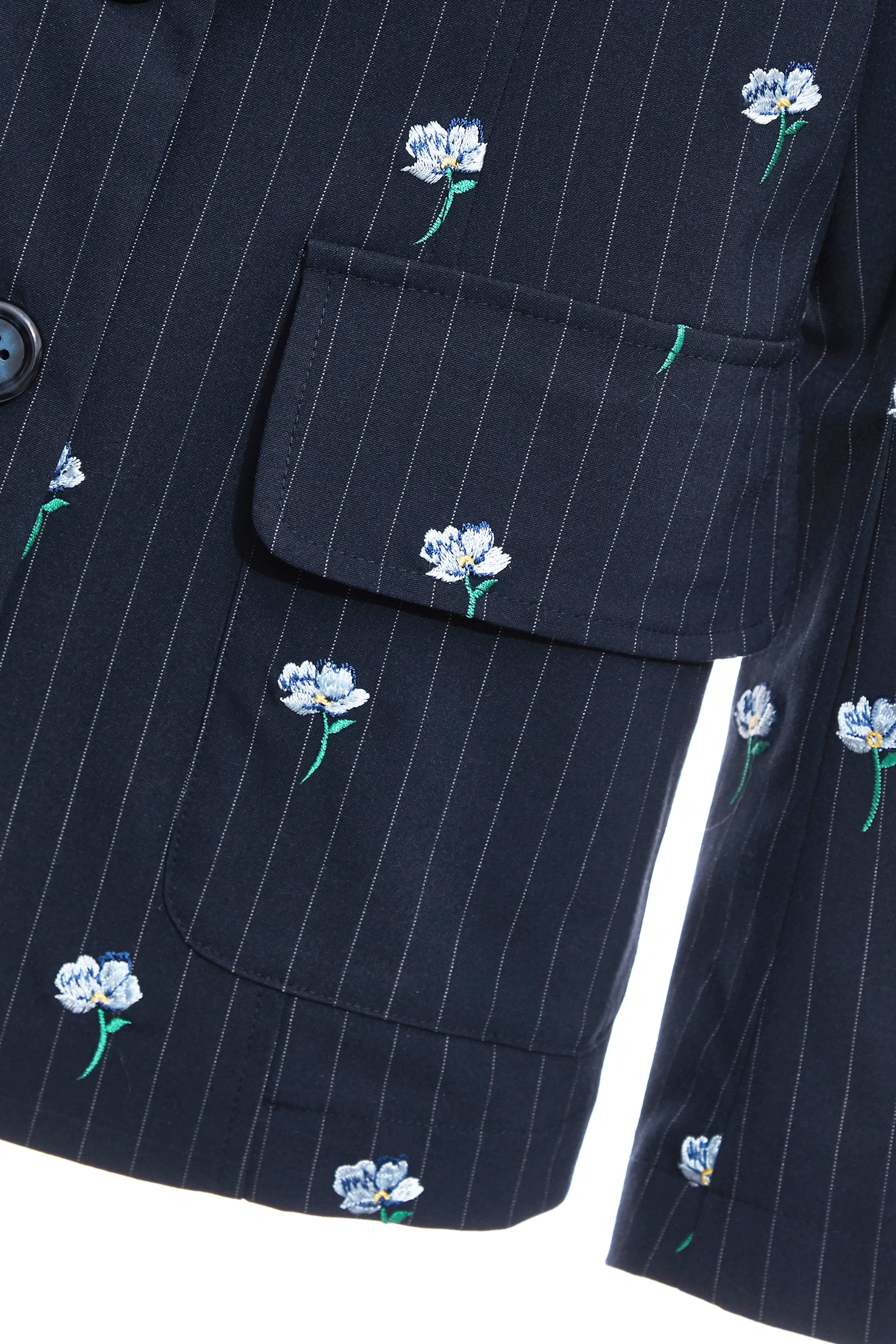 溫室花卉刺繡西裝外套溫室花卉刺繡西裝外套,一般外套,刺繡,外套,春夏穿搭,條紋,褲子,西裝外套