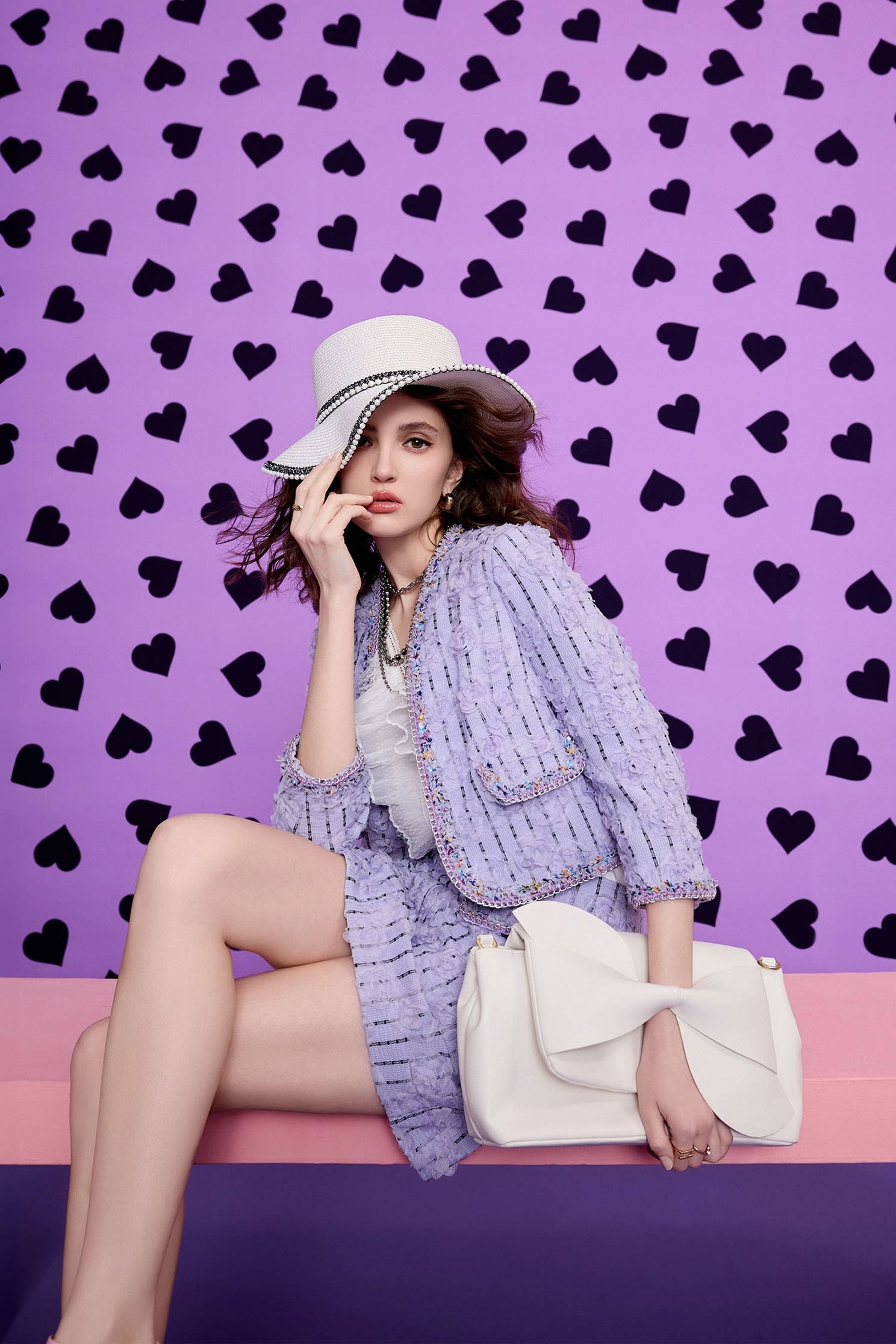 紫花西番蓮玫瑰造型外套紫花西番蓮玫瑰造型外套,一般外套,上班OL穿搭,人氣商品,外套,小香風,春夏穿搭,時髦成套搭配,條紋,花花世界