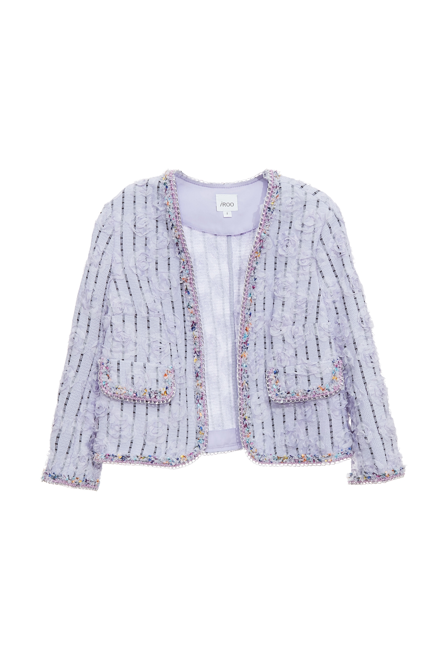 紫花西番蓮玫瑰造型外套紫花西番蓮玫瑰造型外套,一般外套,上班OL穿搭,人氣商品,外套,小香風,春夏穿搭,時髦成套搭配,條紋,花花世界