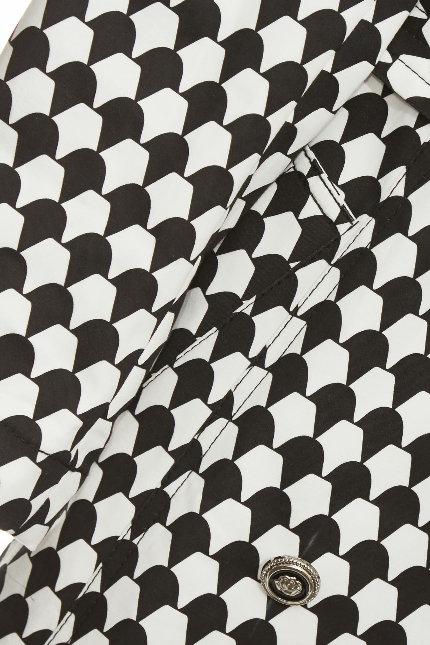 幾何鑽石花風衣外套幾何鑽石花風衣外套,外套,春夏穿搭,時髦成套搭配,腰帶