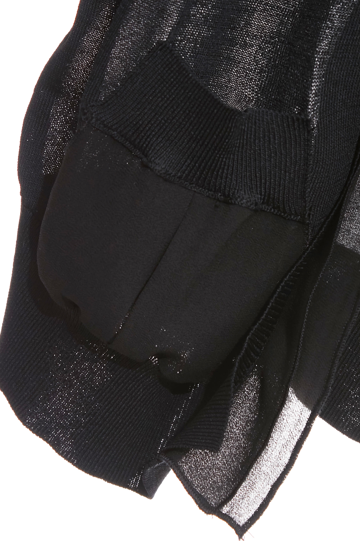 細織針織拼接雪紡針織外罩細織針織拼接雪紡針織外罩,一般外套,外套,春夏穿搭,繡花,針織,針織外套,雪紡,黑色外套