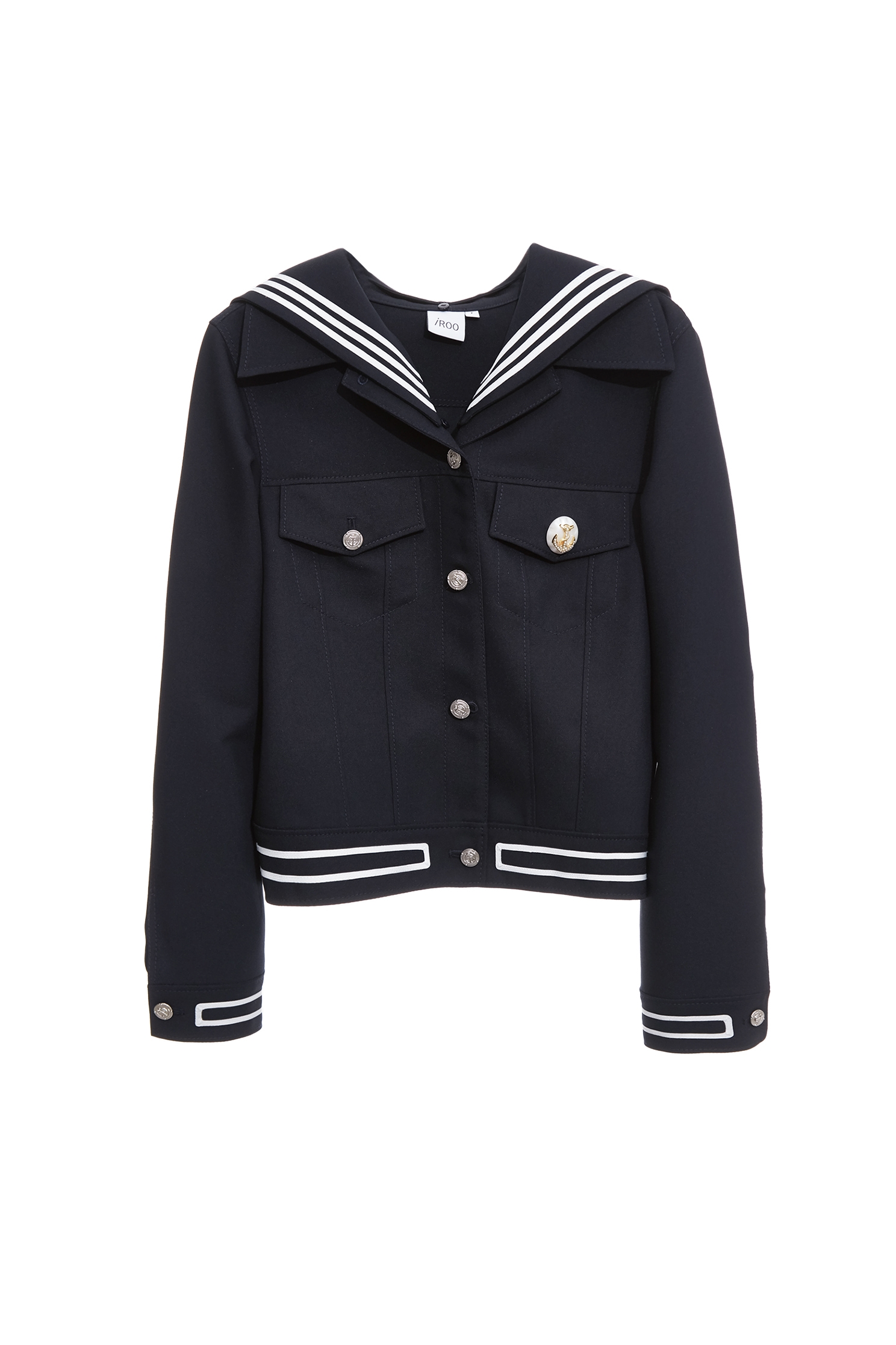 綴活動式水手領片外套綴活動式水手領片外套,一般外套,外套,春夏穿搭