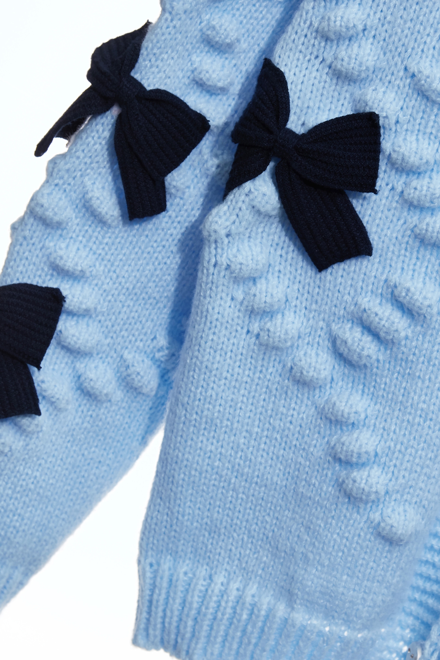 月光石藍蝴蝶結針織上衣月光石藍蝴蝶結針織上衣,上班OL穿搭,上衣,人氣商品,外套,派對特輯,秋冬穿搭,約會特輯,蝴蝶結,針織,針織上衣,針織外套