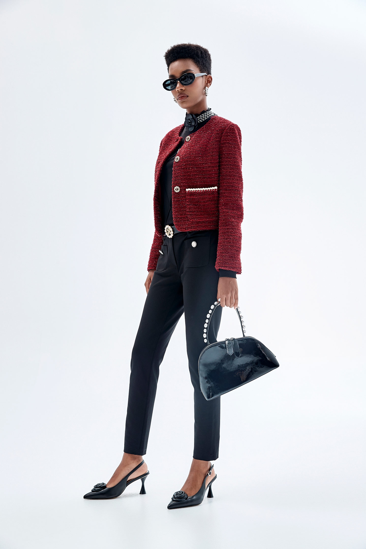 梅洛葡萄酒紅外套梅洛葡萄酒紅外套,一般外套,外套,春夏穿搭,時髦成套搭配