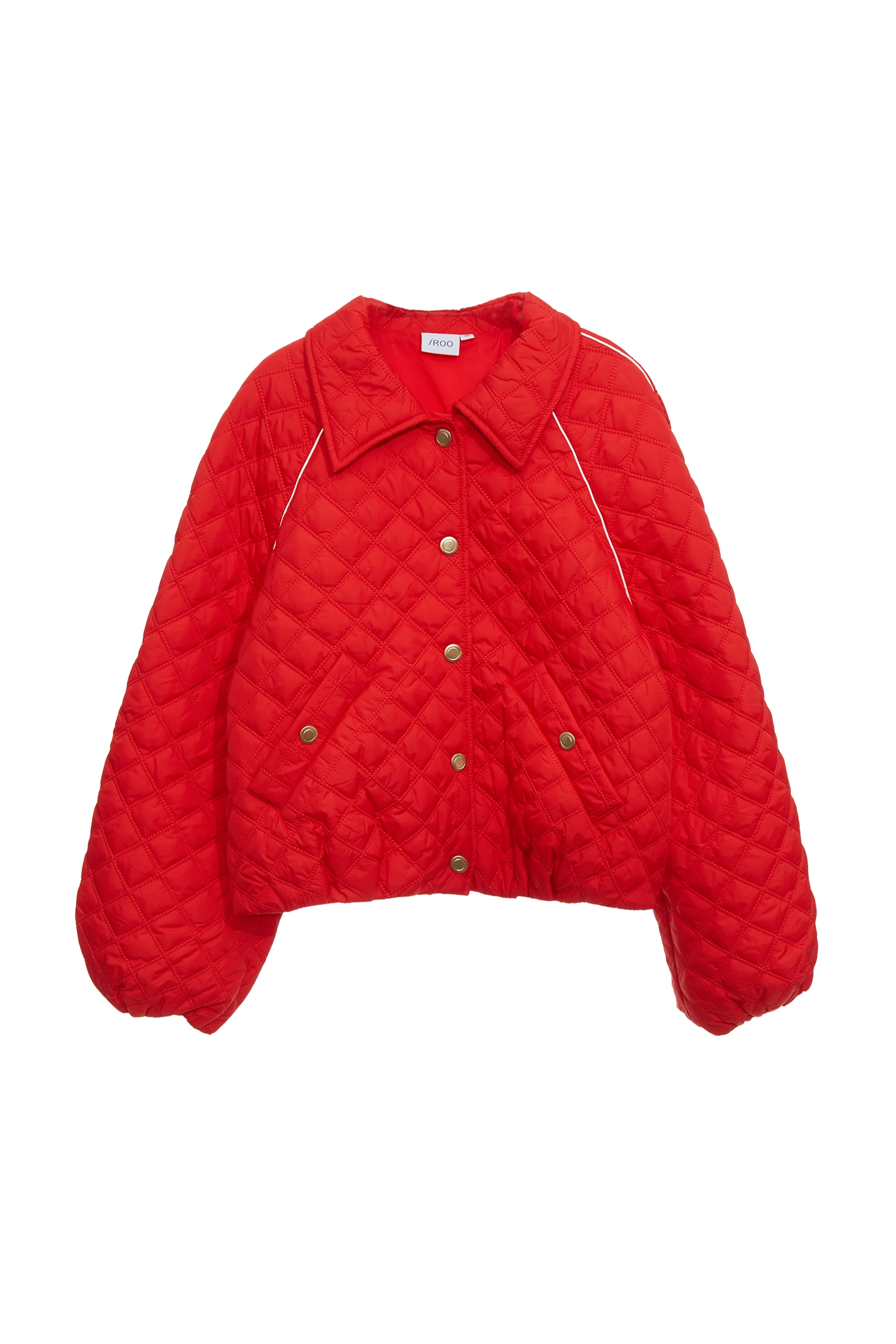 火焰紅絎縫鋪棉外套火焰紅絎縫鋪棉外套,一般外套,外套,春夏穿搭