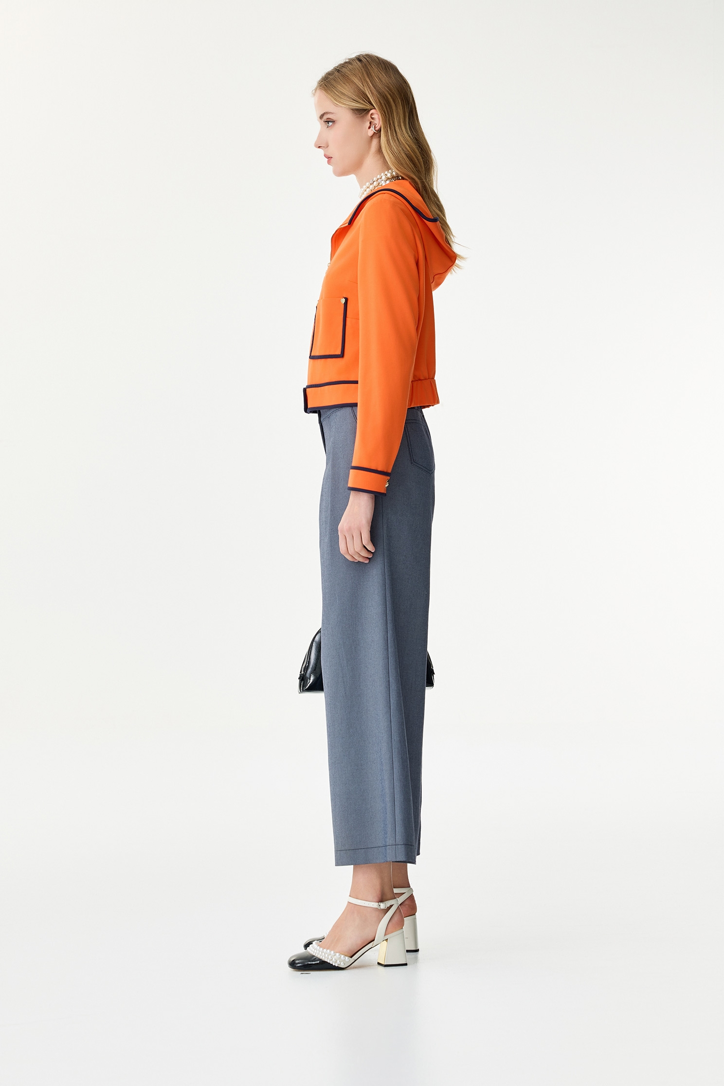 溫暖琥珀色撞色線外套溫暖琥珀色撞色線外套,一般外套,人氣商品,外套,春夏穿搭,連帽外套