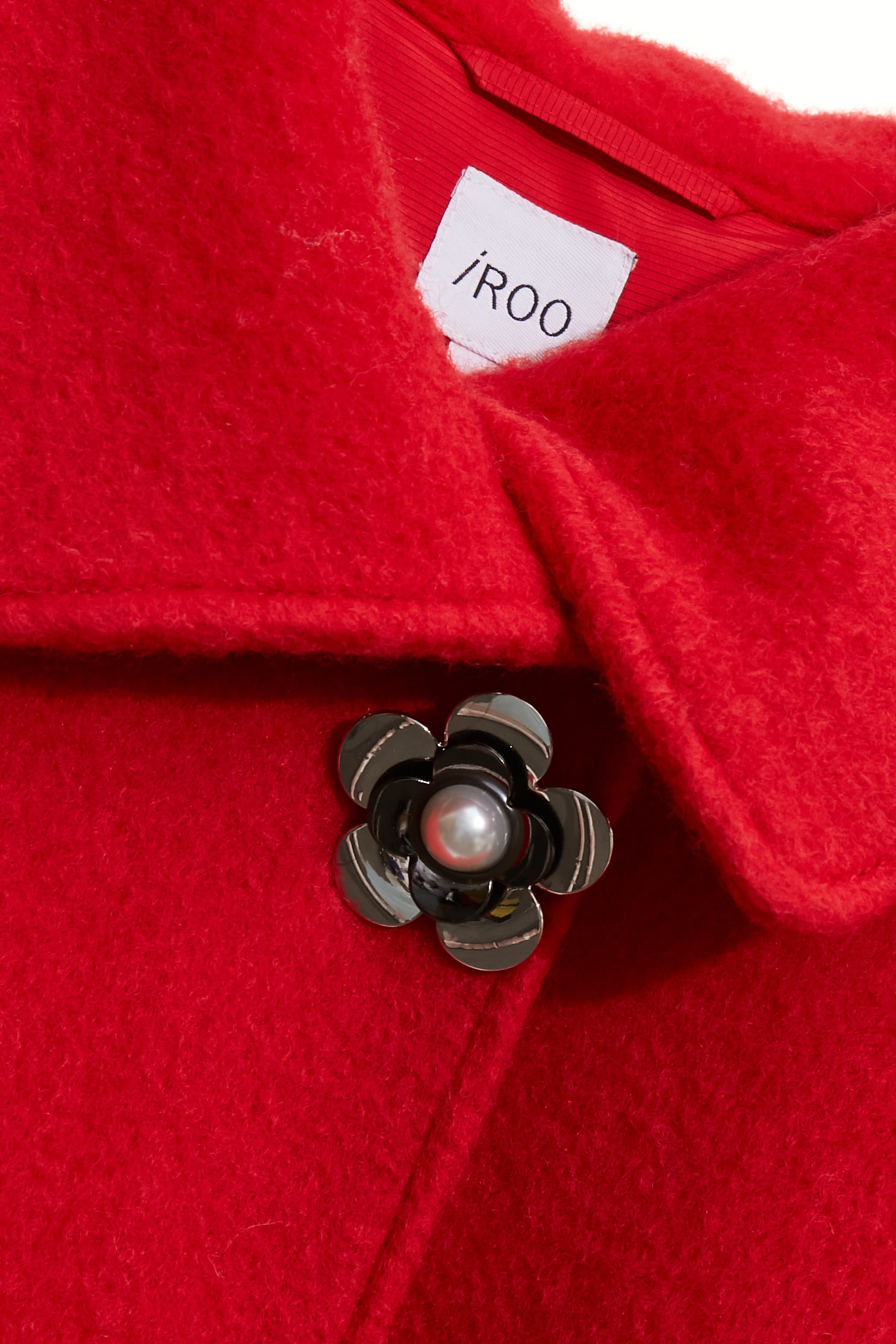 火焰色斗篷式羊毛大衣火焰色斗篷式羊毛大衣,上班OL穿搭,人氣商品,秋冬穿搭,約會特輯,花花世界,長大衣