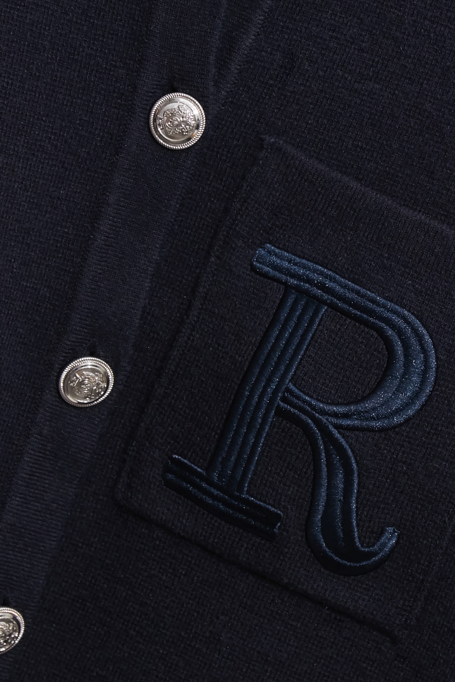 濃厚靛藍仿皮草領針織外套濃厚靛藍仿皮草領針織外套,一般外套,刺繡,外套,秋冬穿搭,約會特輯,針織,針織外套