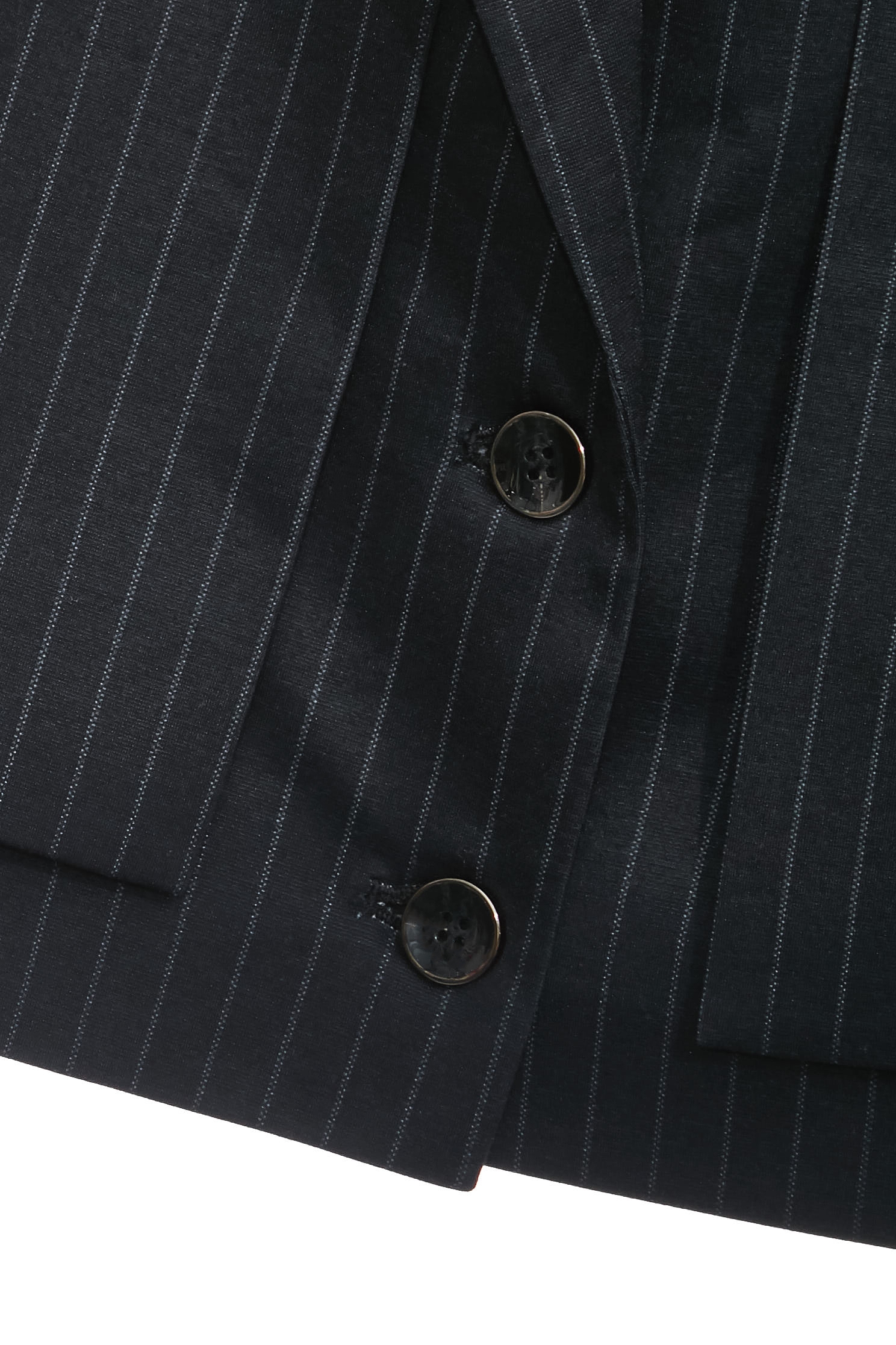 午夜藍條紋短版西裝外套午夜藍條紋短版西裝外套,上班OL穿搭,外套,春夏穿搭,條紋,西裝外套,長袖外套