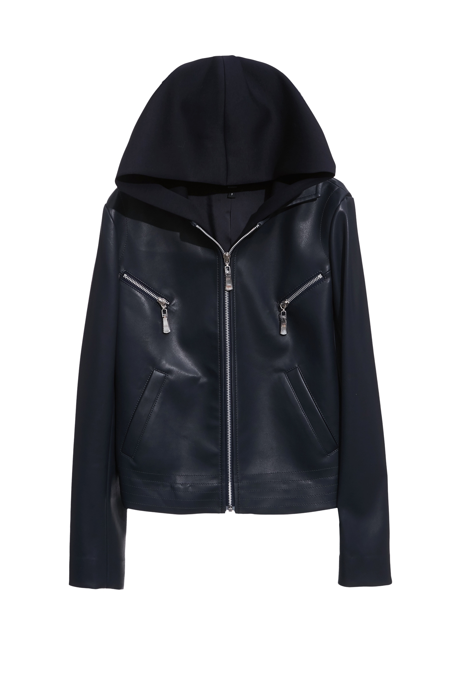 造型口袋連帽仿皮夾克造型口袋連帽仿皮夾克,一般外套,上班OL穿搭,人氣商品,外套,春夏穿搭,時髦成套搭配