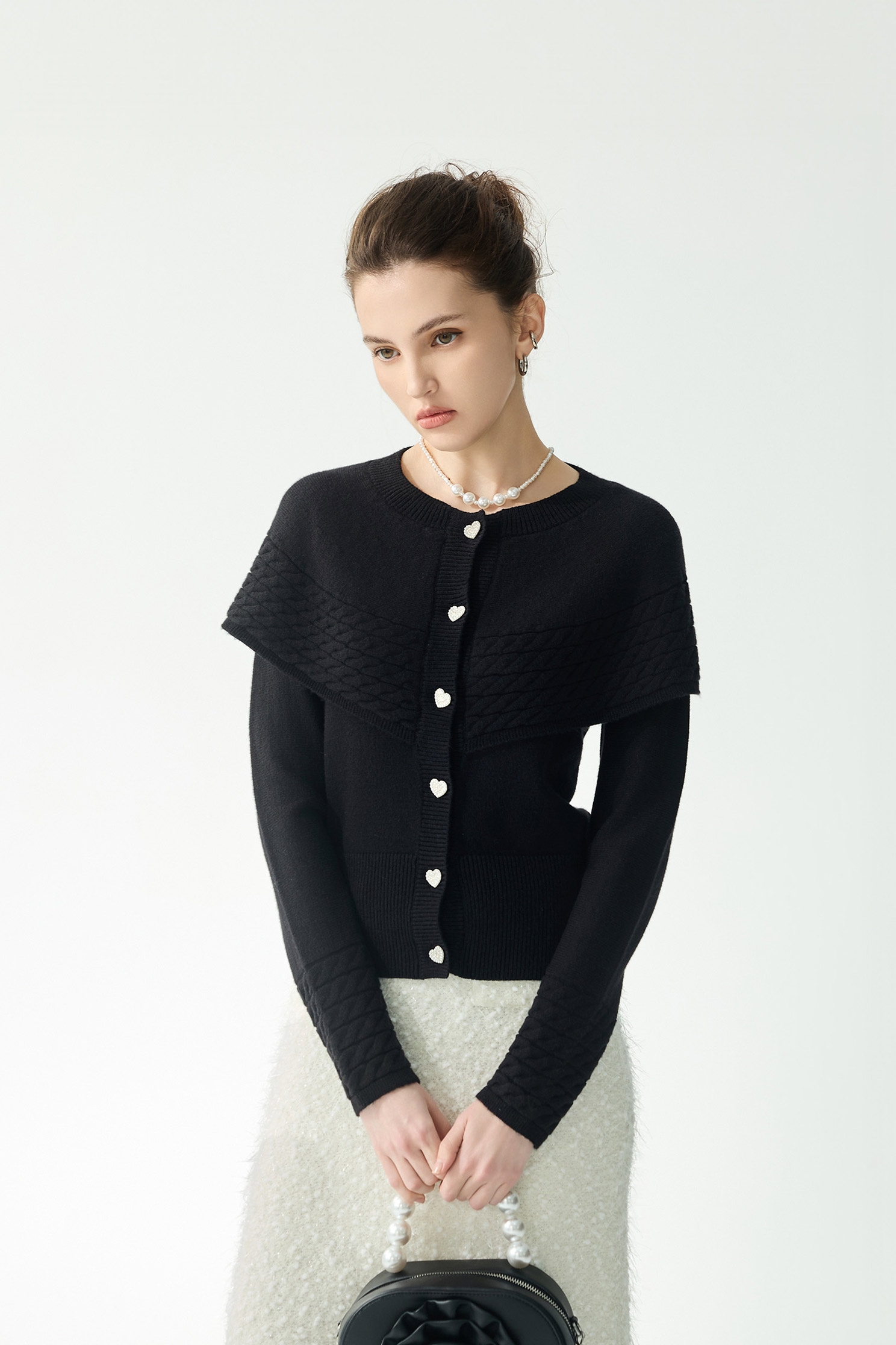 斗篷感造型針織外罩斗篷感造型針織外罩,上班OL穿搭,人氣商品,春夏穿搭,簡約穿搭,針織,針織外套