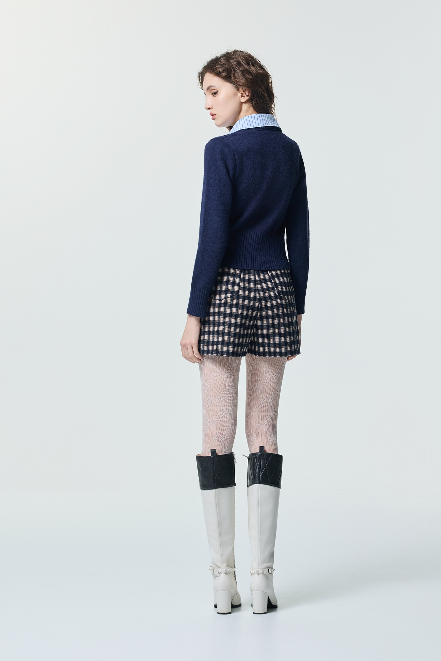 學院風假兩件針織外套學院風家兩件針織外套,上班OL穿搭,刺繡,外套,春夏穿搭,條紋,簡約穿搭,約會特輯,針織,針織外套