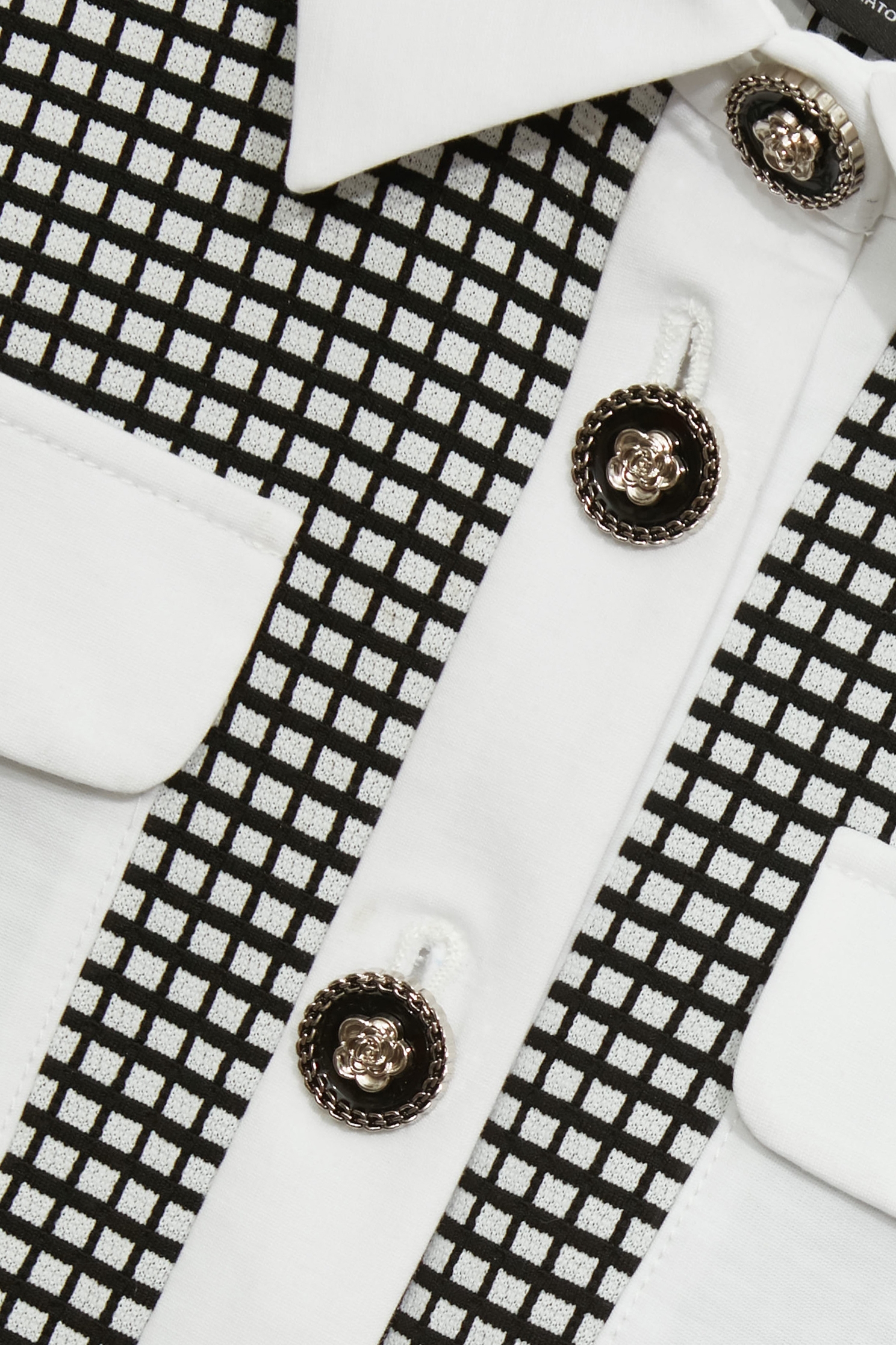 異材拼接彈性格子短版外套異材拼接彈性格子短版外套,一般外套,上班OL穿搭,人氣商品,外套,小香風,春夏穿搭,時髦成套搭配