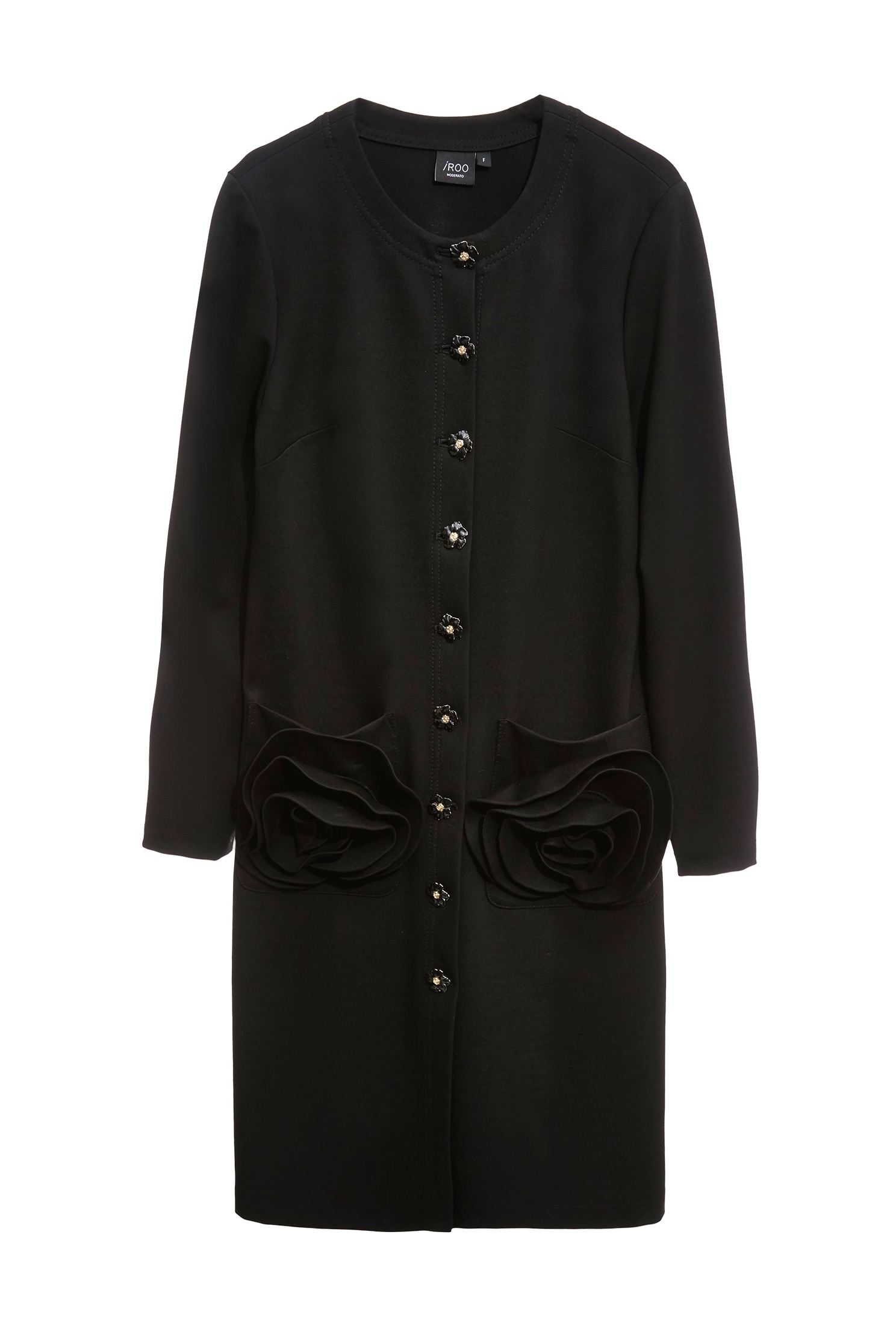 玫瑰繞花過膝長外套玫瑰繞花過膝長外套,一般外套,上班OL穿搭,外套,春夏穿搭,約會特輯,花花世界