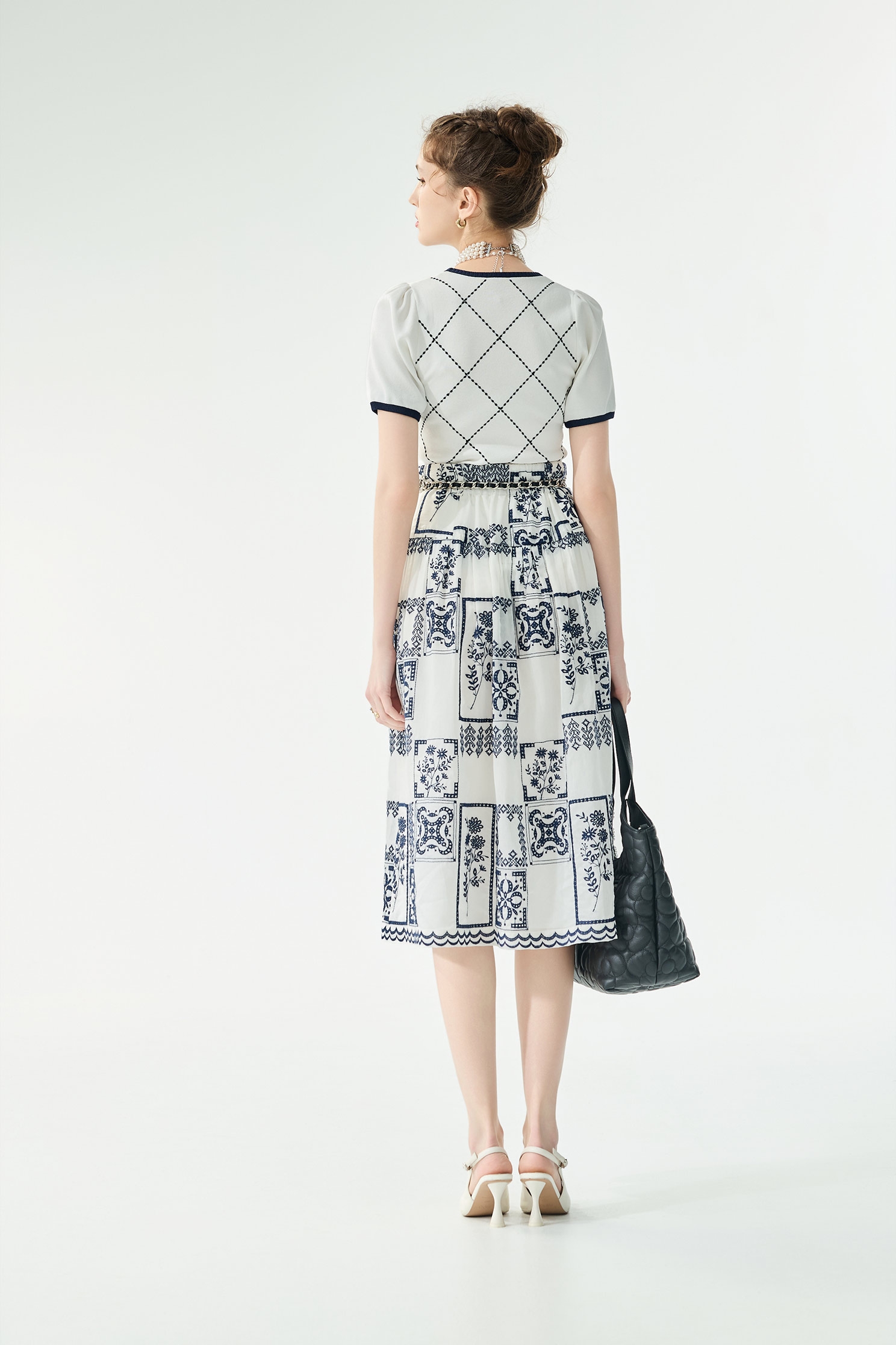 溫室花園繡花長裙溫室花園繡花長裙,春夏穿搭,繡花,長裙