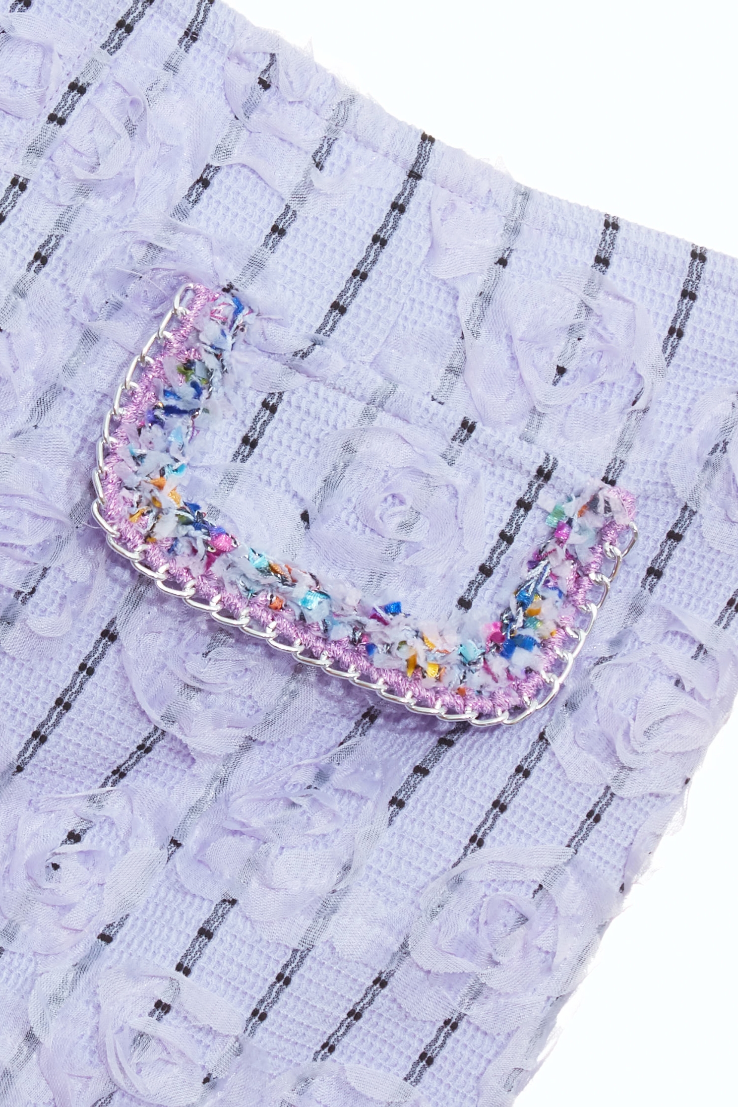 紫花西番蓮玫瑰造型短裙紫花西番蓮玫瑰造型短裙,小香風,春夏穿搭,時髦成套搭配,條紋,短裙,花花世界