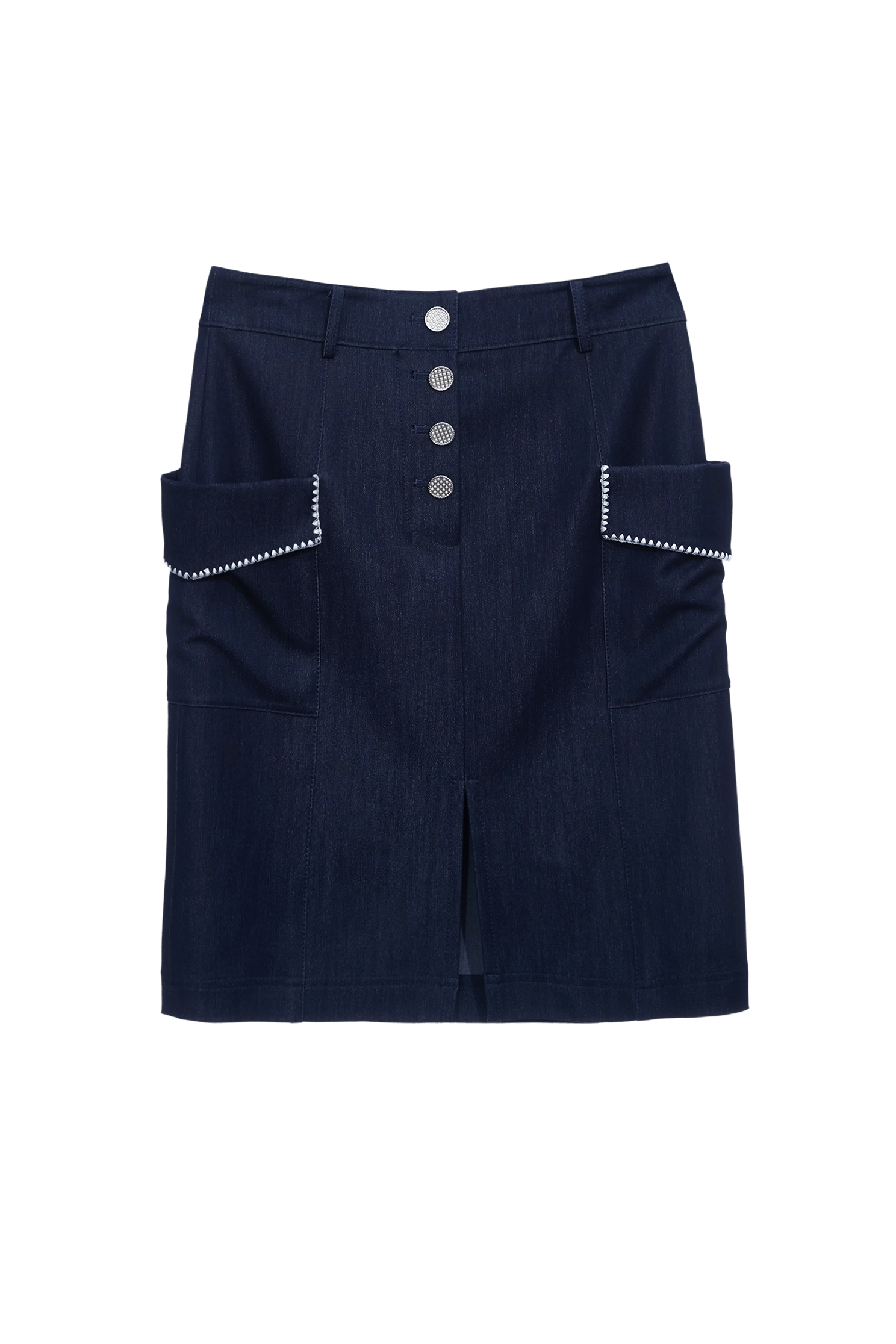 海洋洞穴色造型口袋短裙海洋洞穴色造型口袋短裙,刺繡,春夏穿搭,珍珠,短裙,窄裙,約會特輯,長裙