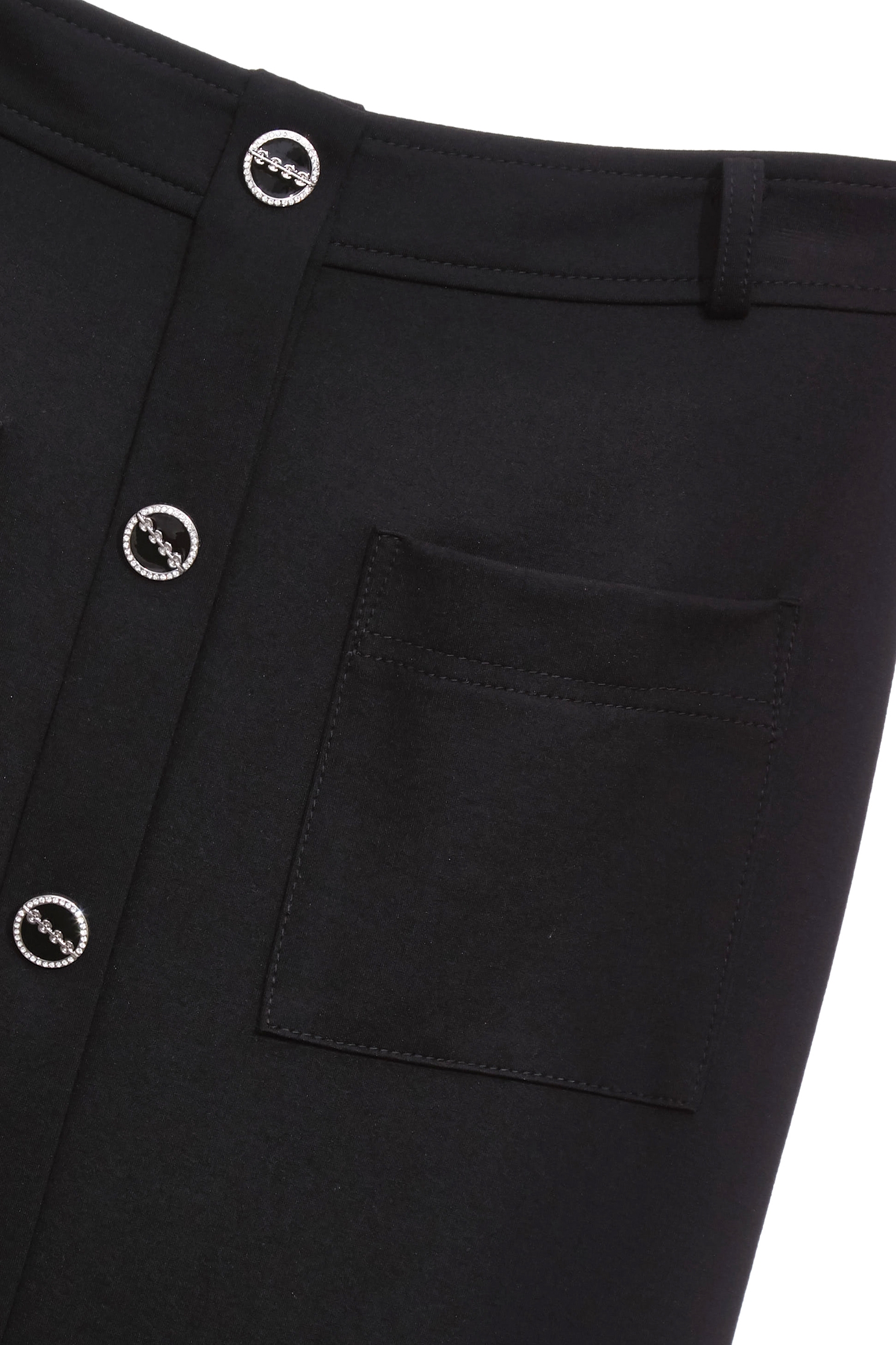 黑色逢釦裝飾直筒裙黑色逢釦裝飾直筒裙,上班OL穿搭,人氣商品,春夏穿搭,長裙,黑色裙子