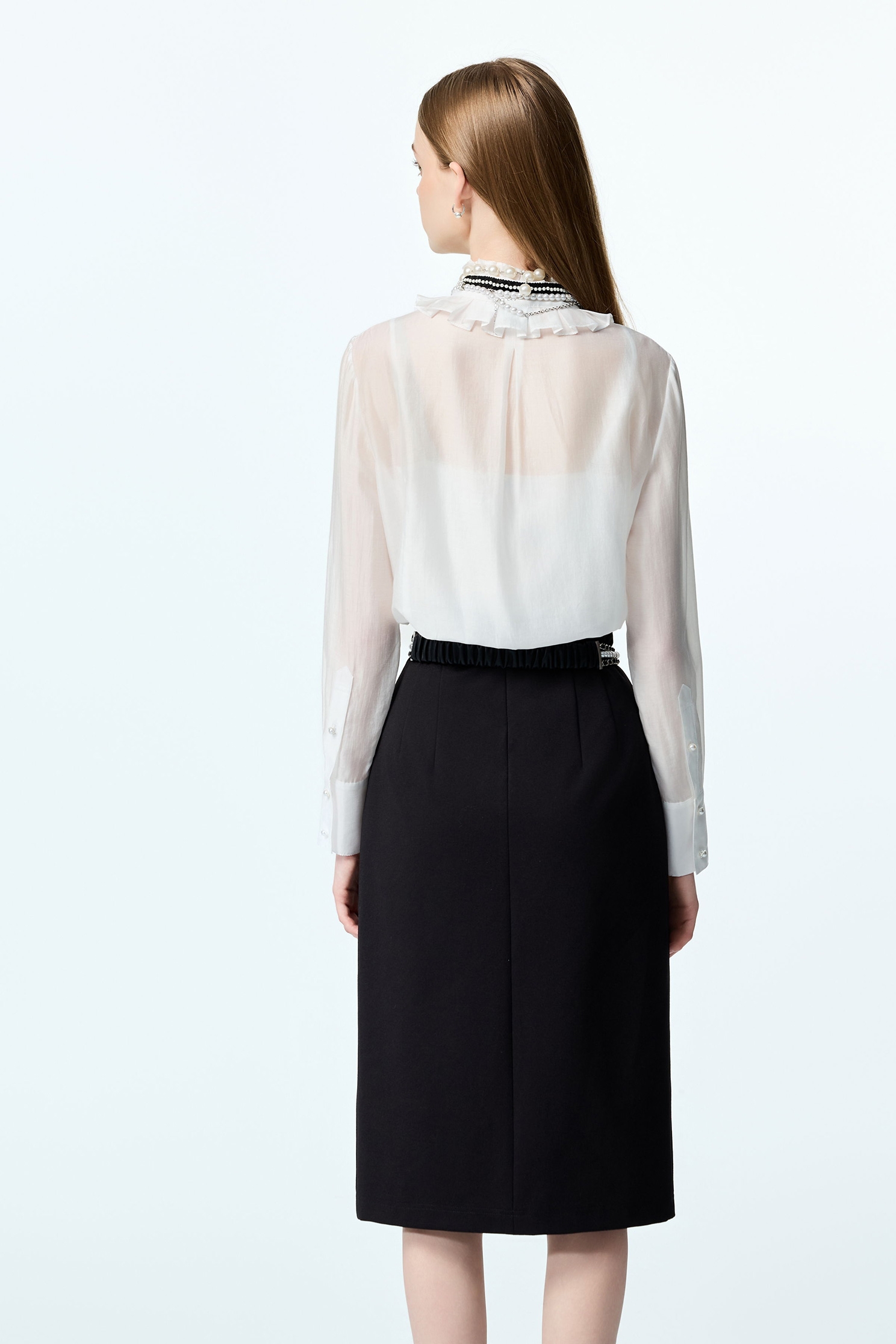 極瘦羅馬布拼接蕾絲膝下窄裙極瘦羅馬布拼接蕾絲膝下窄裙,上班OL穿搭,秋冬穿搭,窄裙,蕾絲,蕾絲裙,長裙,黑色裙子