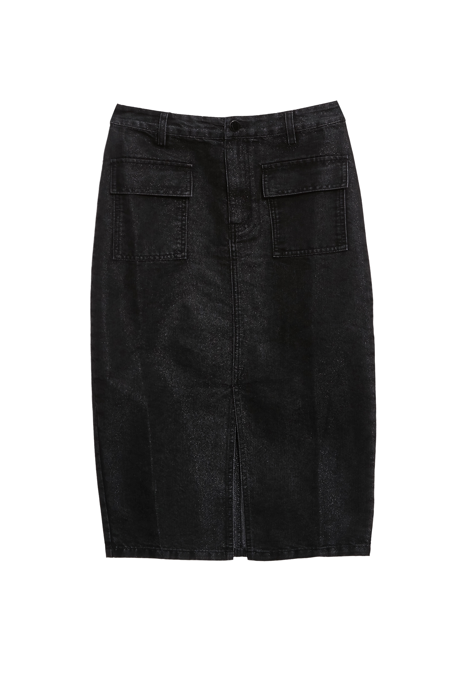 帶蔥光澤感牛仔裙帶蔥光澤感牛仔裙,上班OL穿搭,丹寧,人氣商品,時髦成套搭配,牛仔,牛仔裙,秋冬穿搭,窄裙,約會特輯,長裙