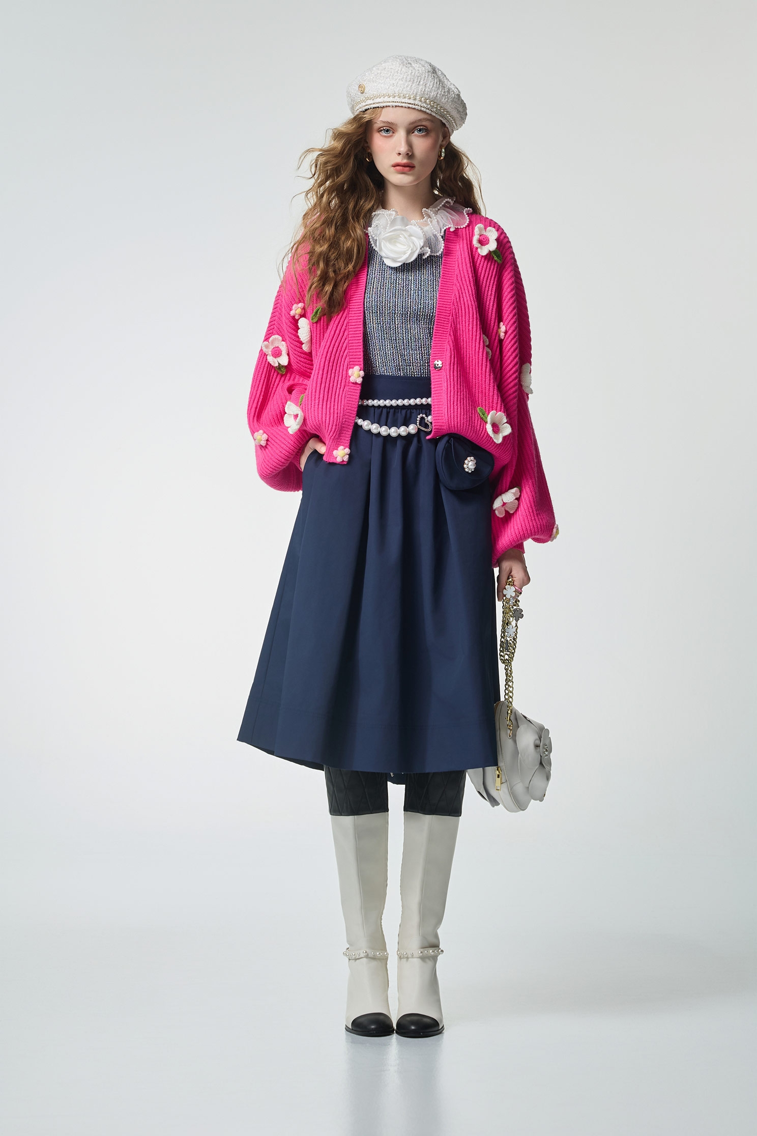 自帶愛心腰包長裙自帶愛心腰包長裙,時髦成套搭配,秋冬穿搭,約會特輯,網裙,長裙