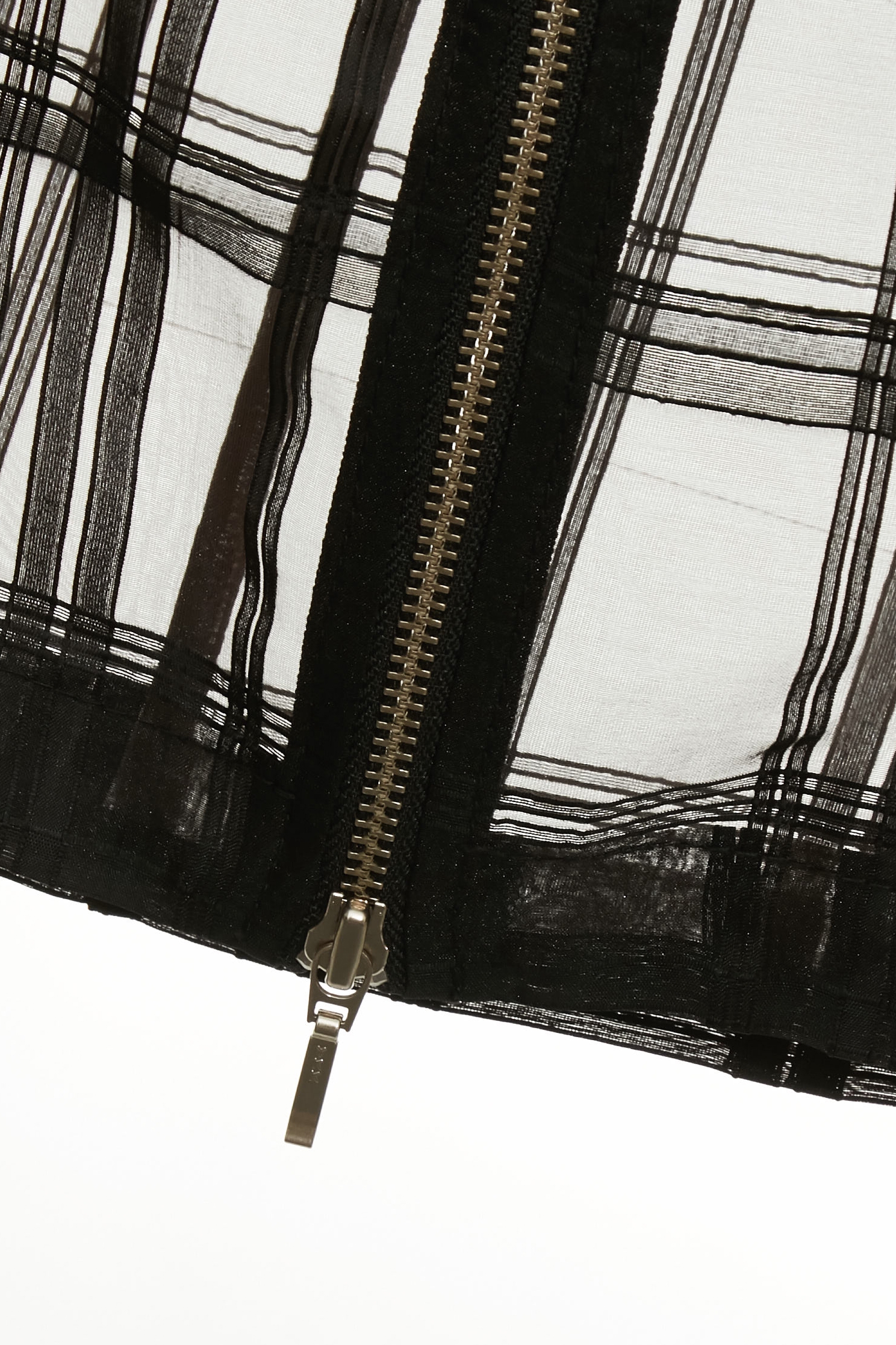 透膚格紋工裝長裙透膚格紋工裝長裙