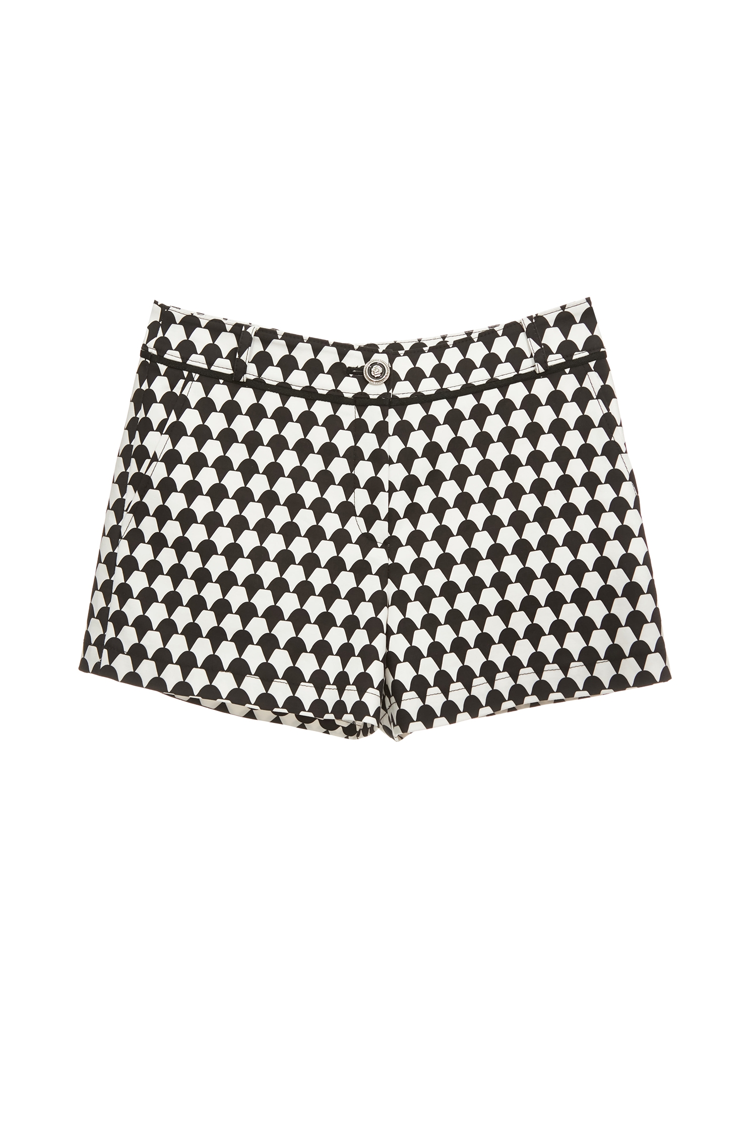 幾何鑽石花套裝短褲幾何鑽石花套裝短褲,春夏穿搭,時髦成套搭配,短褲