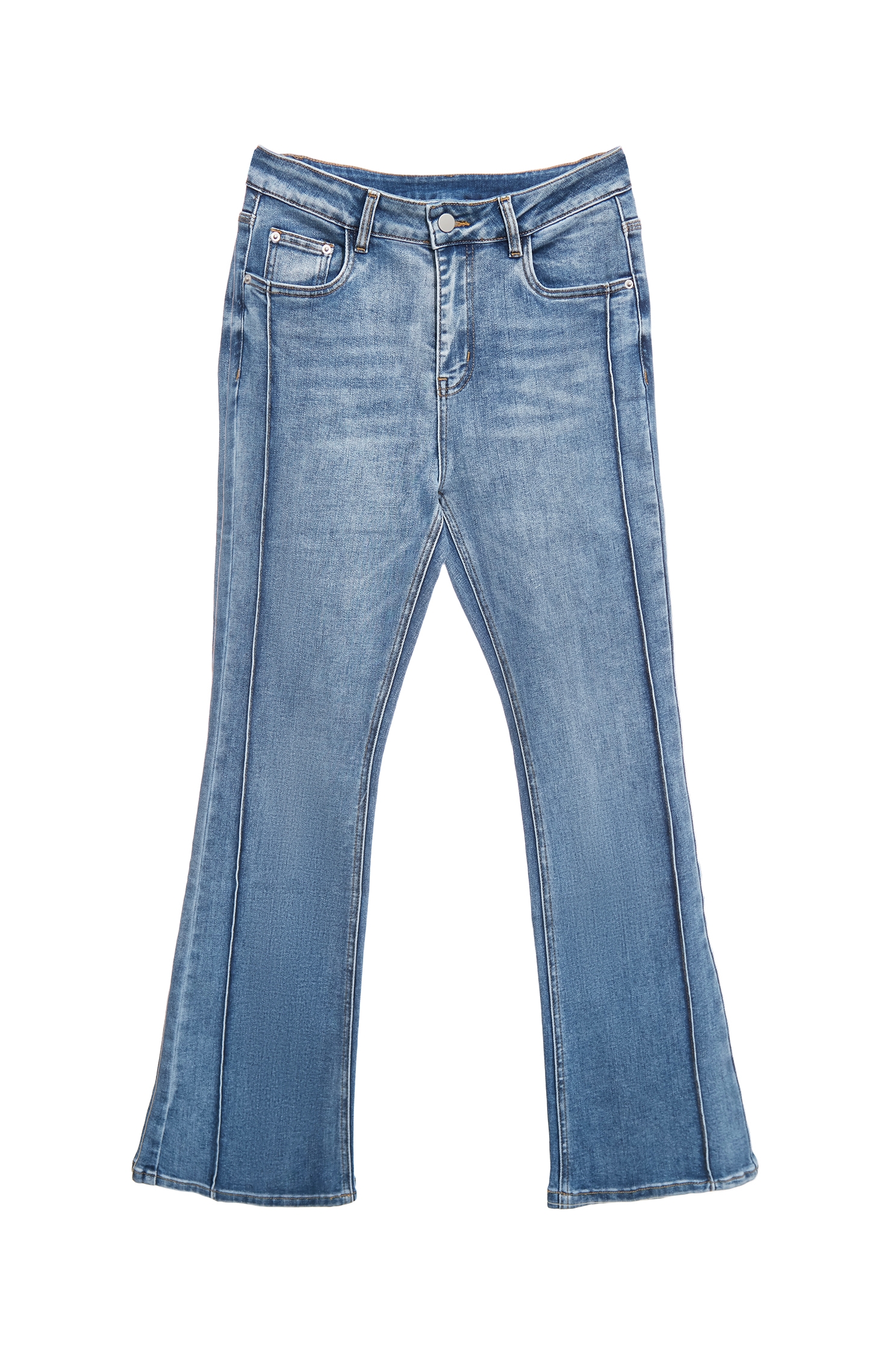 立體抓線牛仔喇叭褲立體抓線牛仔喇叭褲,丹寧,喇叭褲,春夏穿搭,牛仔,牛仔褲,約會特輯,褲子