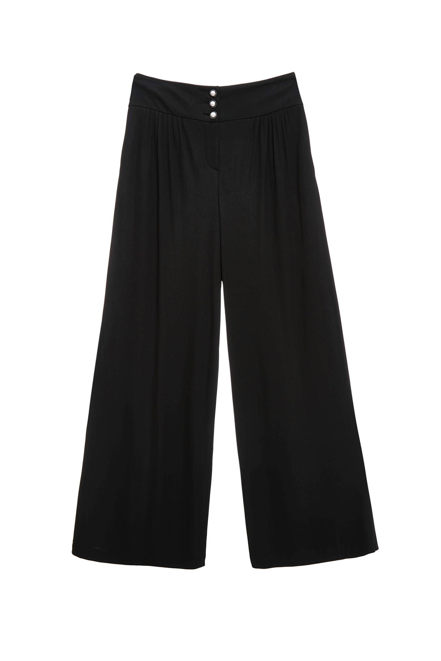 極致黑垂墜舒適大寬褲極致黑垂墜舒適大寬褲,寬褲,春夏穿搭,珍珠,褲子,黑色褲子