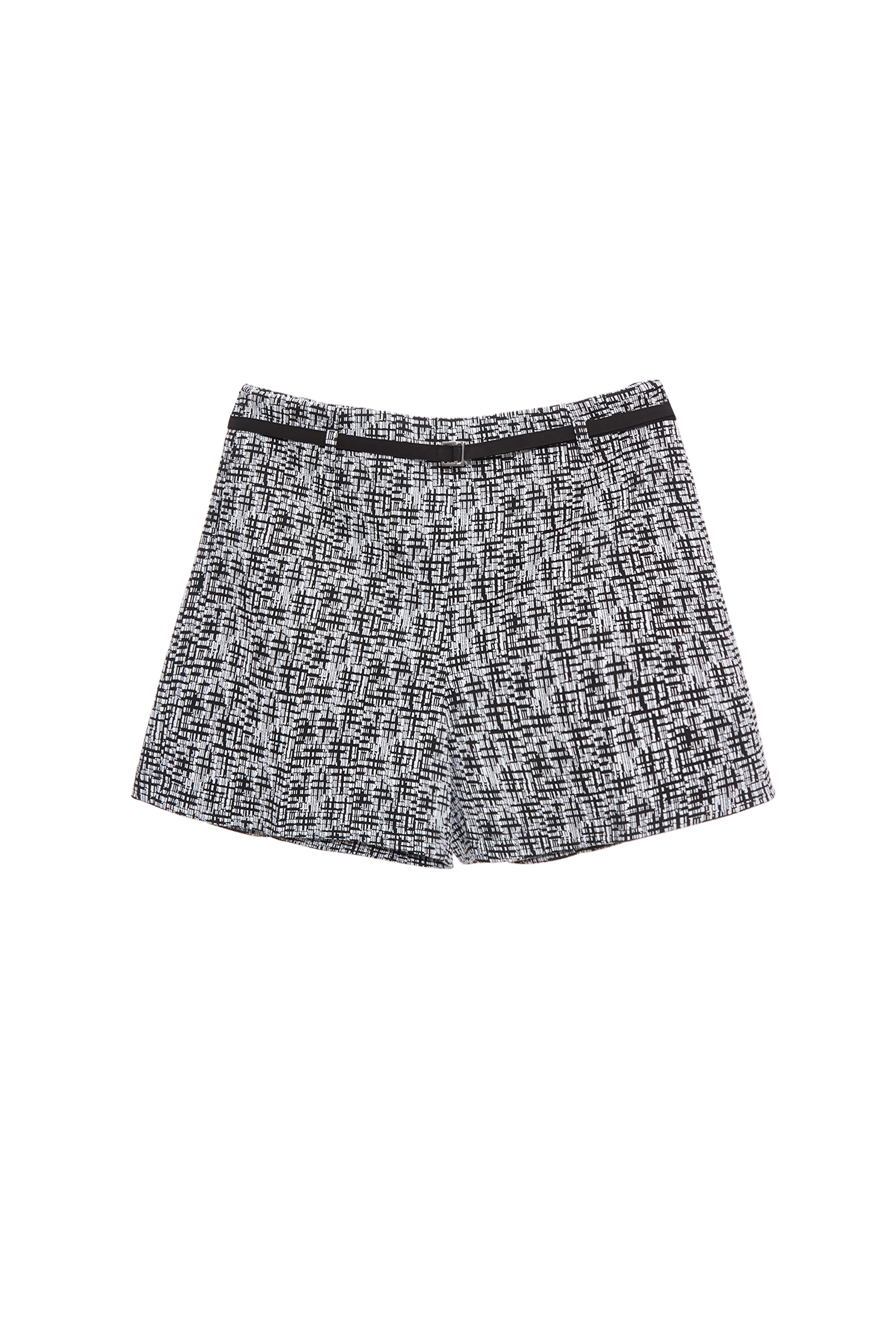 黑白交織彈性短褲黑白交織彈性短褲,春夏穿搭,短褲,褲子