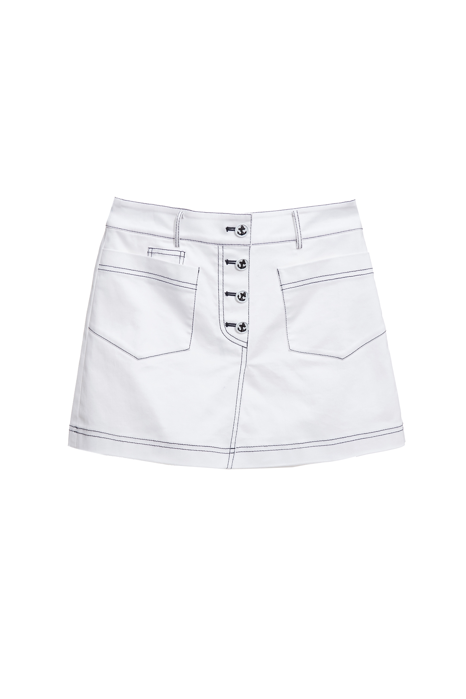 跳色壓線造型褲裙跳色壓線造型褲裙,上班OL穿搭,春夏穿搭,時髦成套搭配,白色裙子,白色褲子,短褲,褲裙