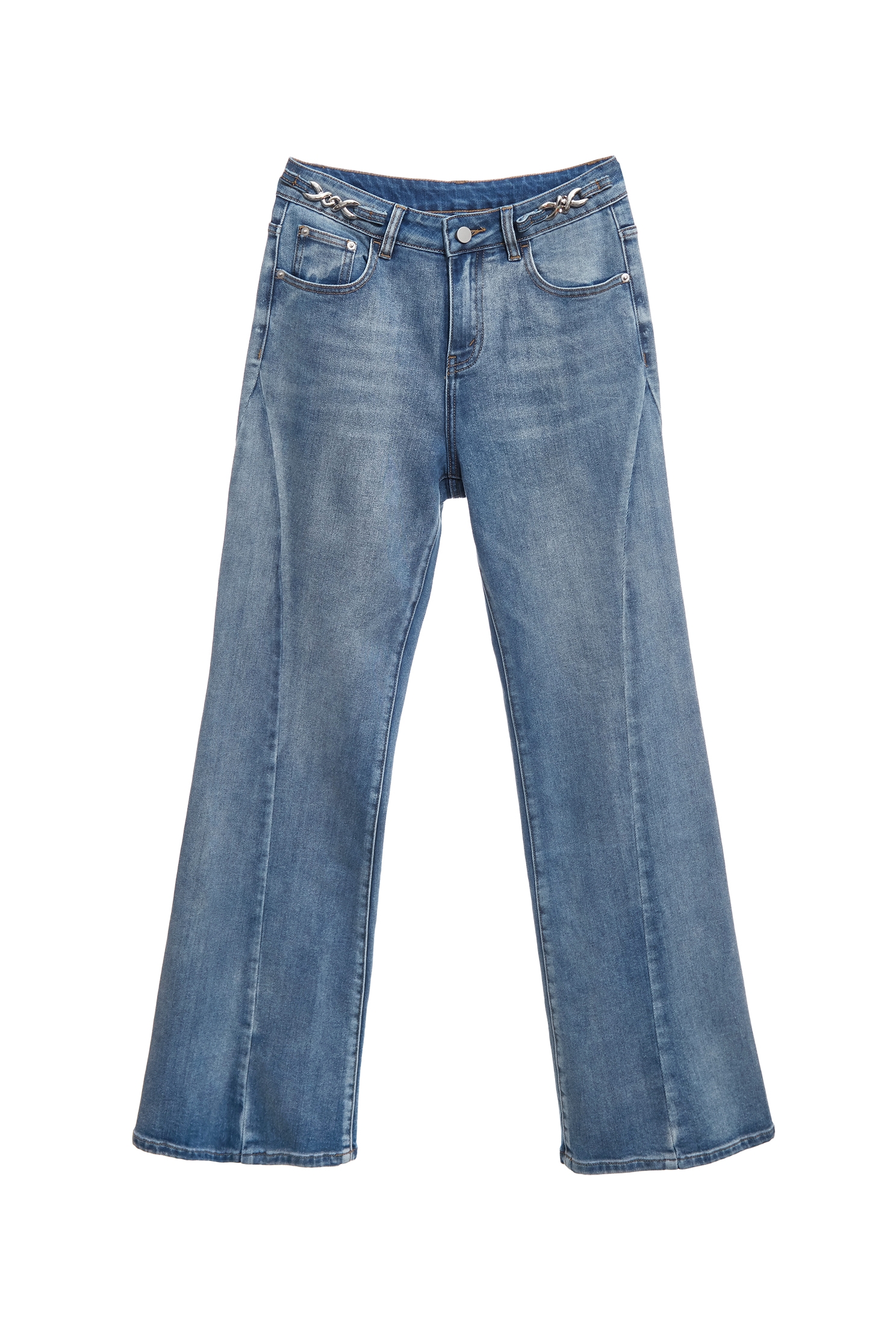 綴鍊飾合身直筒牛仔褲綴鍊飾合身直筒牛仔褲,上班OL穿搭,丹寧,牛仔,牛仔褲,秋冬穿搭,約會特輯