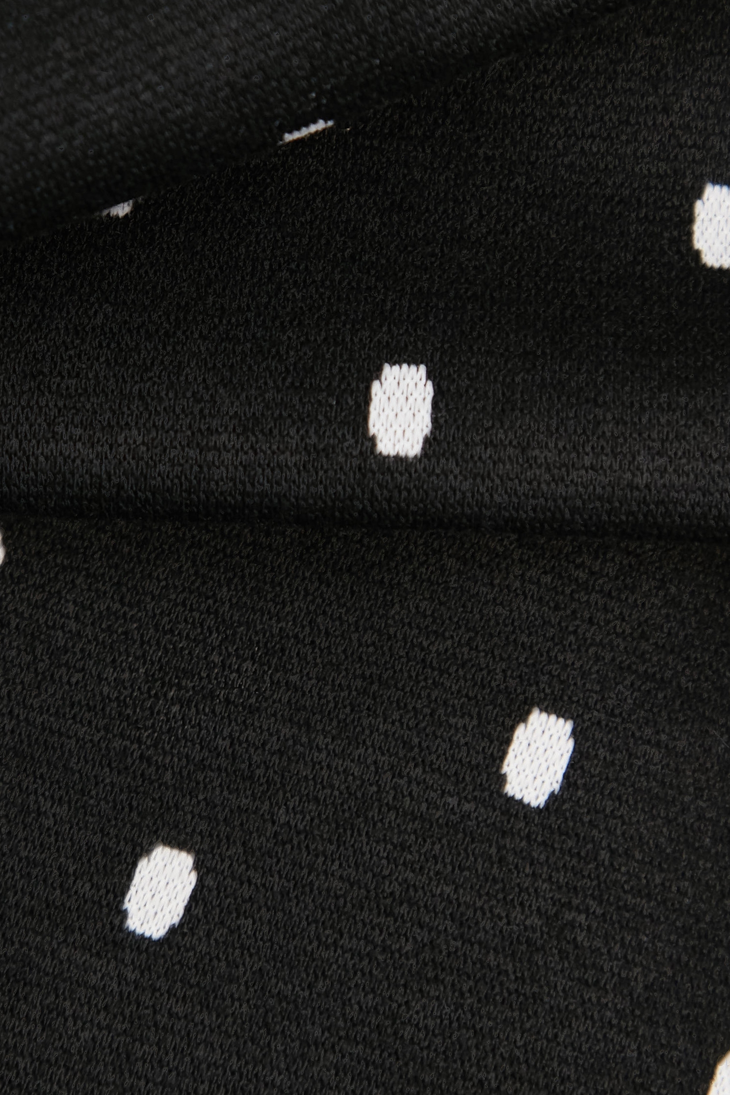 黑白小圓點鬆緊短褲黑白小圓點鬆緊短褲,上班OL穿搭,時髦成套搭配,波點,短褲,秋冬穿搭