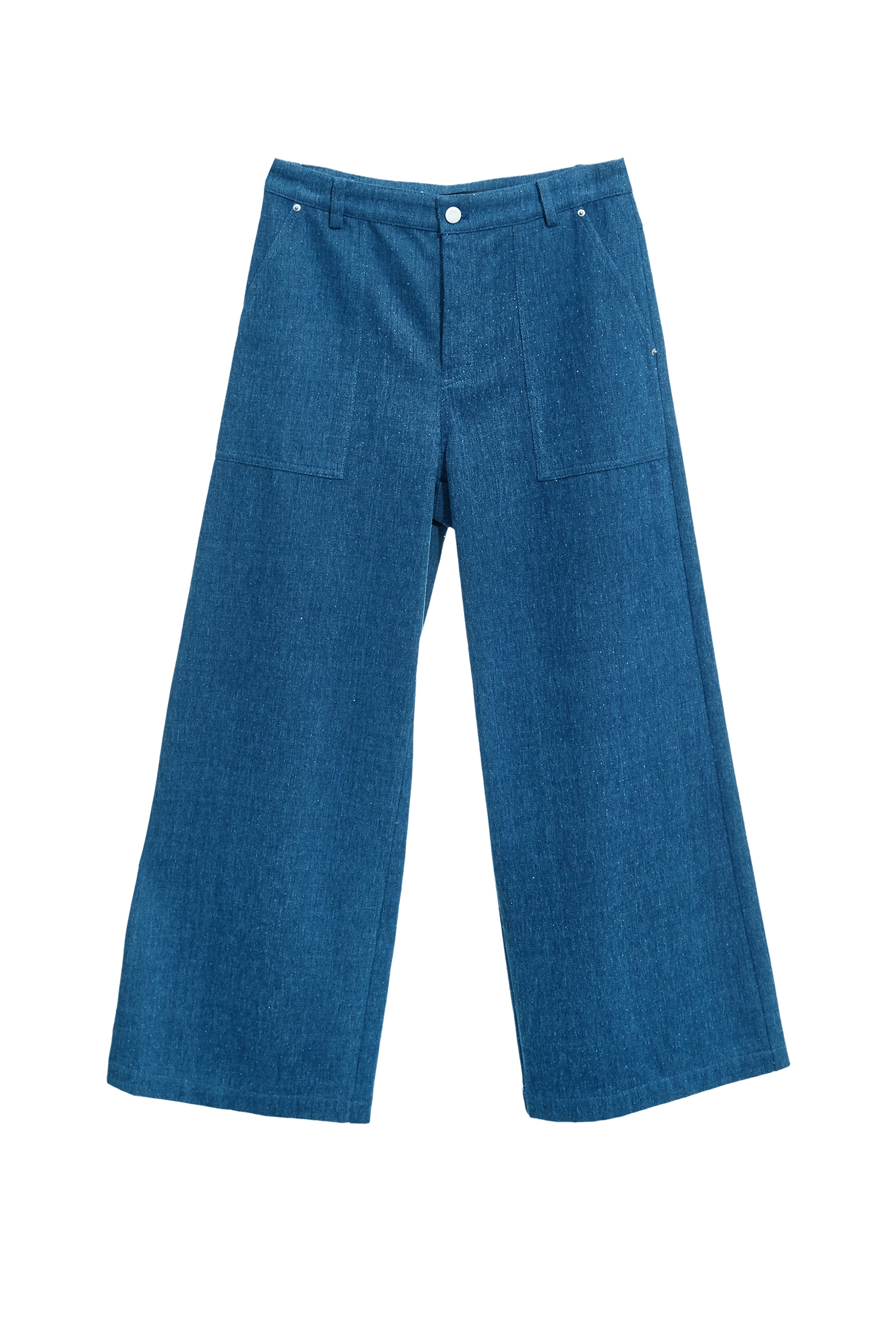 閃亮復古藍牛仔寬褲閃亮復古藍牛仔寬褲,丹寧,寬褲,牛仔,牛仔褲,秋冬穿搭,約會特輯,純棉,褲子