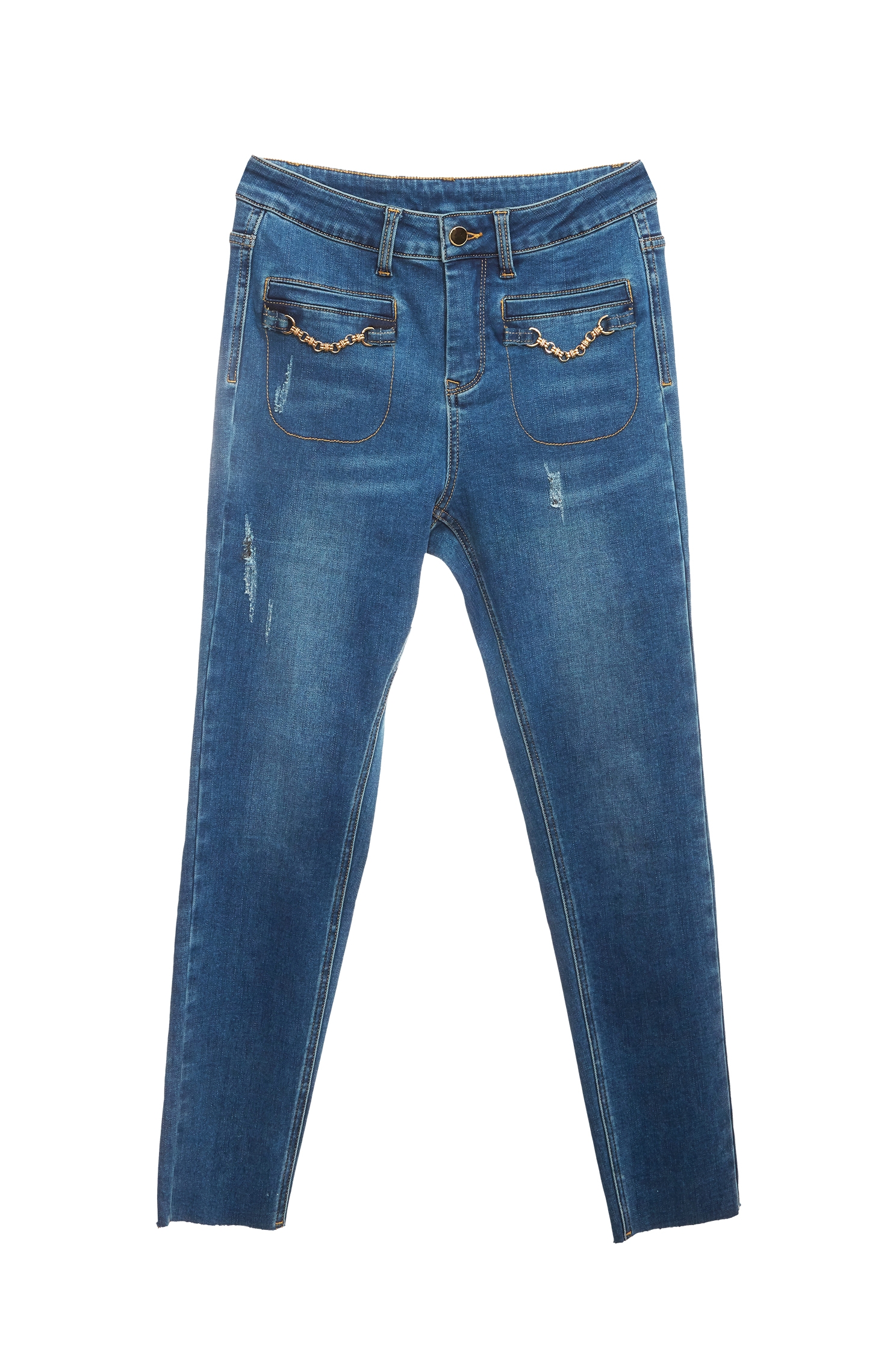 小香風鍊飾牛仔褲小香風鍊飾牛仔褲,小香風,春夏穿搭,牛仔,牛仔褲,褲子