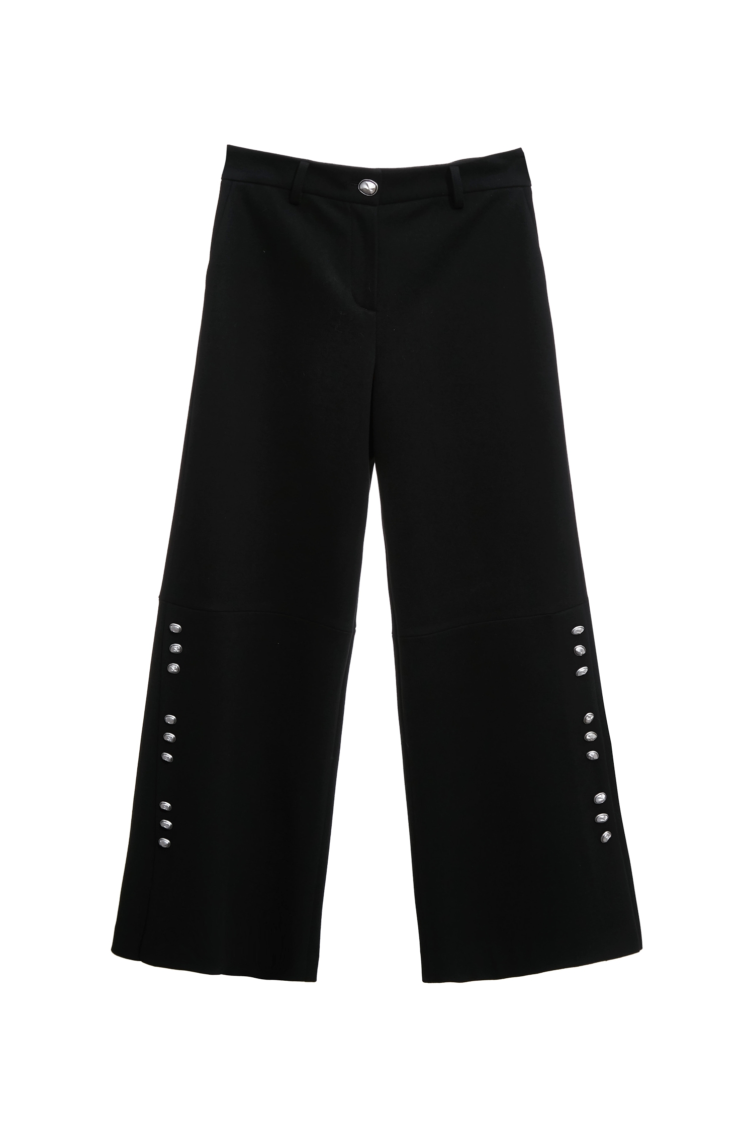 溫暖磨毛感彈性寬褲溫暖磨毛感彈性寬褲,上班OL穿搭,寬褲,秋冬穿搭,簡約穿搭,褲子,黑色褲子