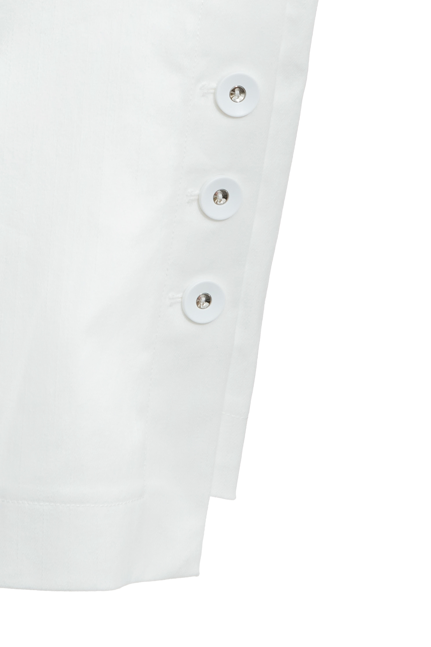 白色類牛仔褲口縫釦長褲白色類牛仔褲口縫釦長褲,上班OL穿搭,人氣商品,春夏穿搭,牛仔,牛仔褲,白色褲子,窄管褲,褲子