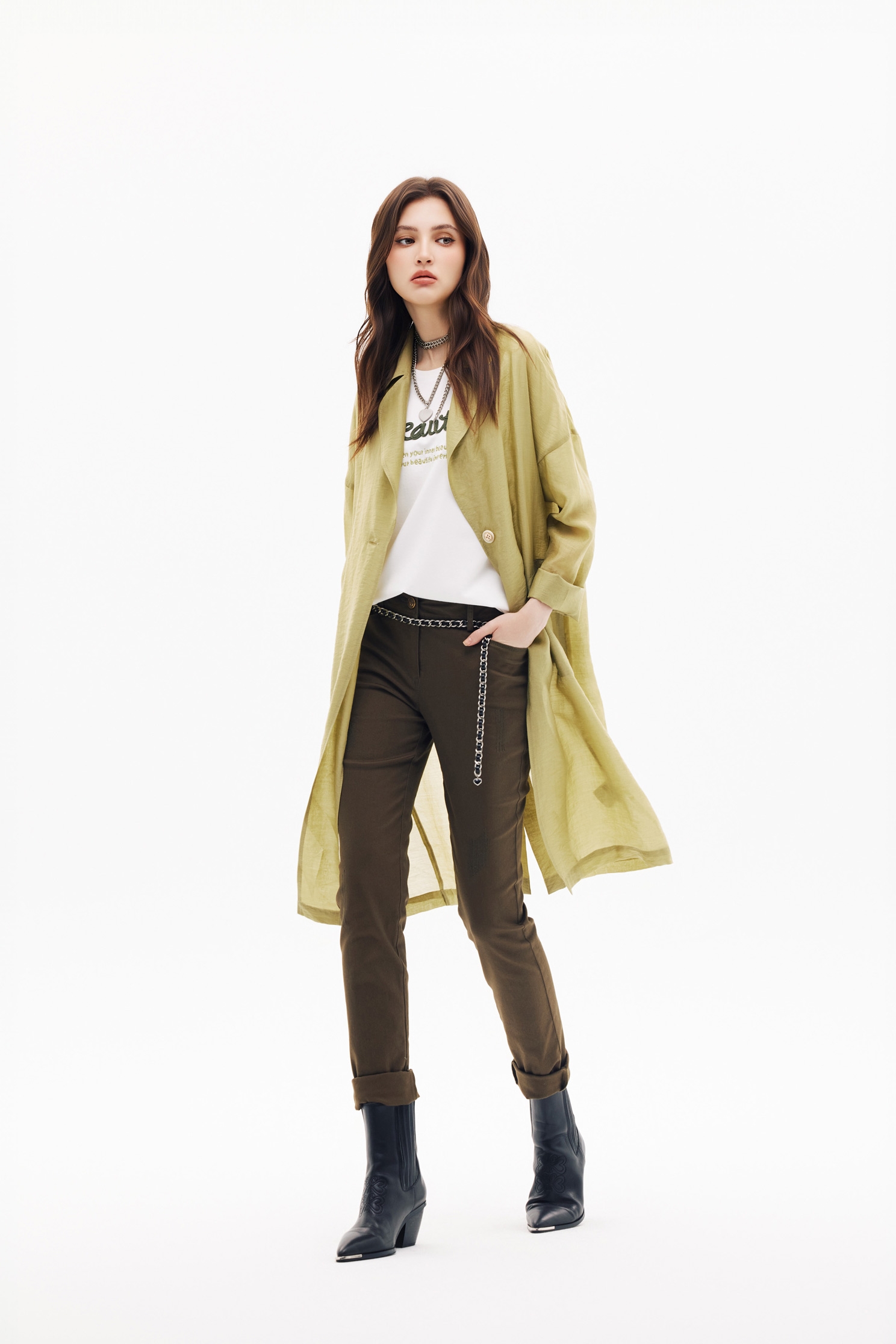 酸橙綠仿牛仔合身褲酸橙綠仿牛仔合身褲,春夏穿搭,牛仔,牛仔褲,褲子