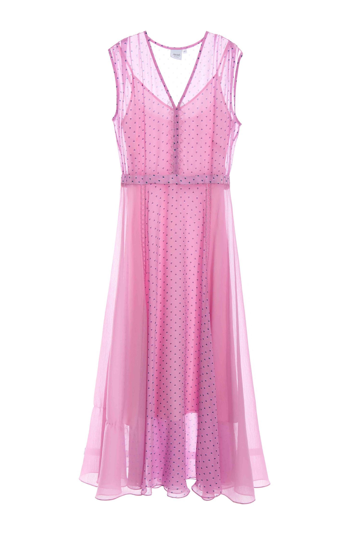 粉紫小雛菊印花長洋裝粉紫小雛菊印花長洋裝,一般洋裝,內搭上衣,女王風範,小禮服,春夏穿搭,母親節專區,洋裝特輯,蕾絲,雪紡,雪紡洋裝