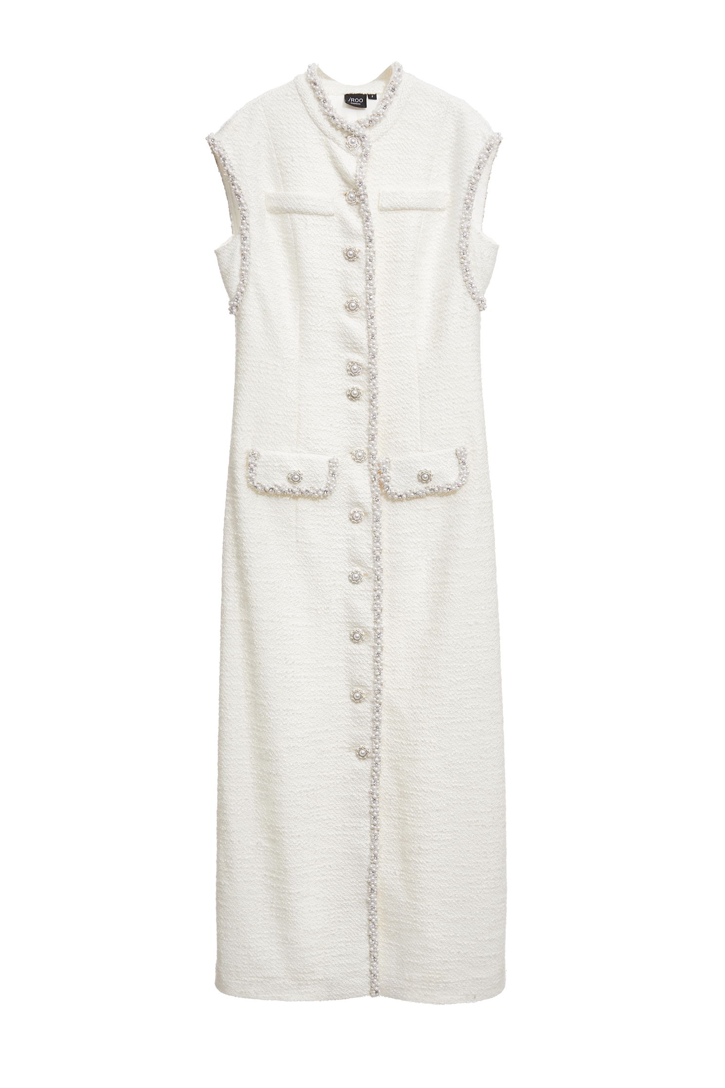 手工珍珠鑽飾花呢紗禮服式洋裝手工珍珠鑽飾花呢紗禮服式洋裝,一般洋裝,人氣商品,小禮服,小香風,毛呢花呢,洋裝特輯,珍珠,禮服,秋冬穿搭