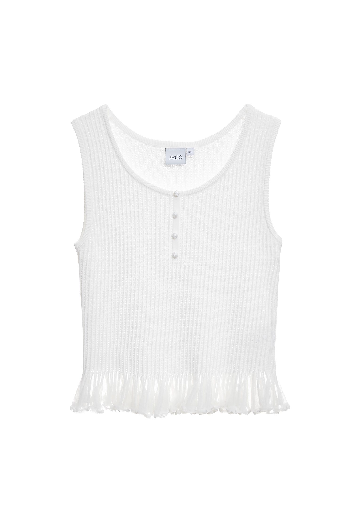 宮廷風荷葉下擺針織背心宮廷風荷葉下擺針織背心,一般背心,一般背心馬甲,春夏穿搭,條紋,珍珠,白色背心,背心,荷葉,針織,針織背心