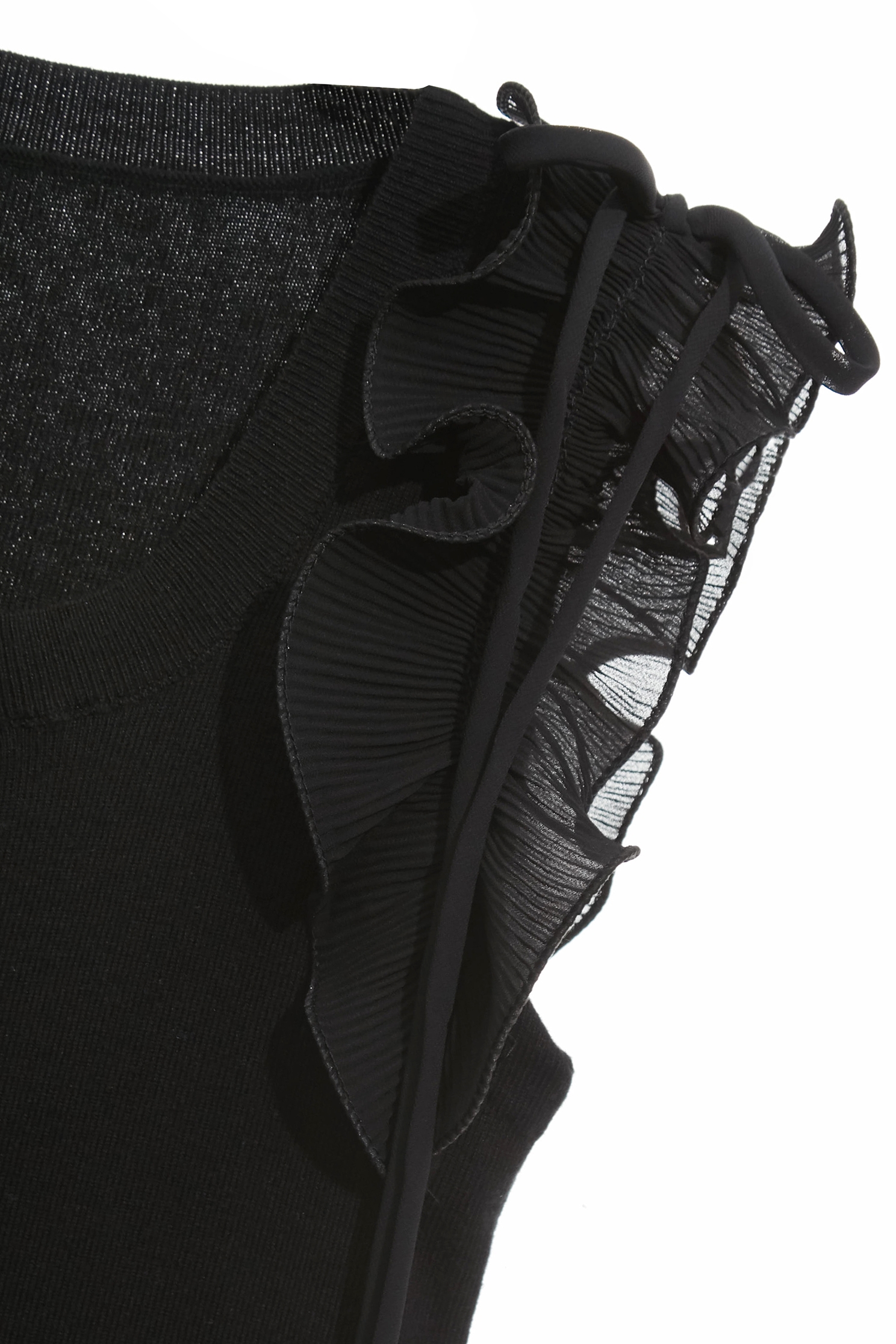 壓摺波浪荷葉背心針織壓摺波浪荷葉背心針織,一般背心,一般背心馬甲,上班OL穿搭,秋冬穿搭,約會特輯,背心,荷葉,輕奢度假,輕奢渡假,針織,針織背心,雪紡