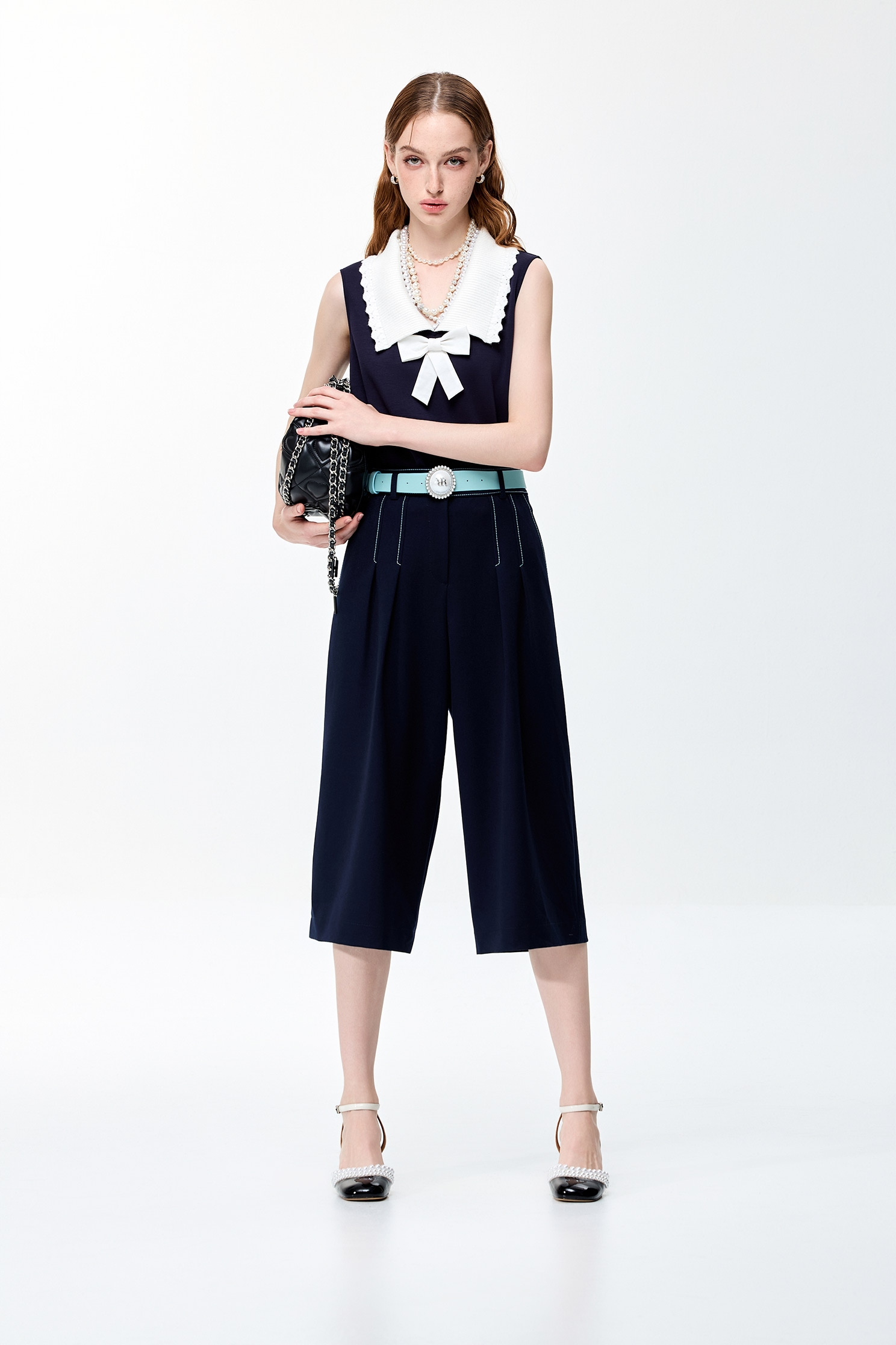 火山玻璃色背心上衣火山玻璃色背心上衣,一般背心,一般背心馬甲,上班OL穿搭,上衣,春夏穿搭,無袖上衣,無袖背心,約會特輯,背心,蝴蝶結,針織