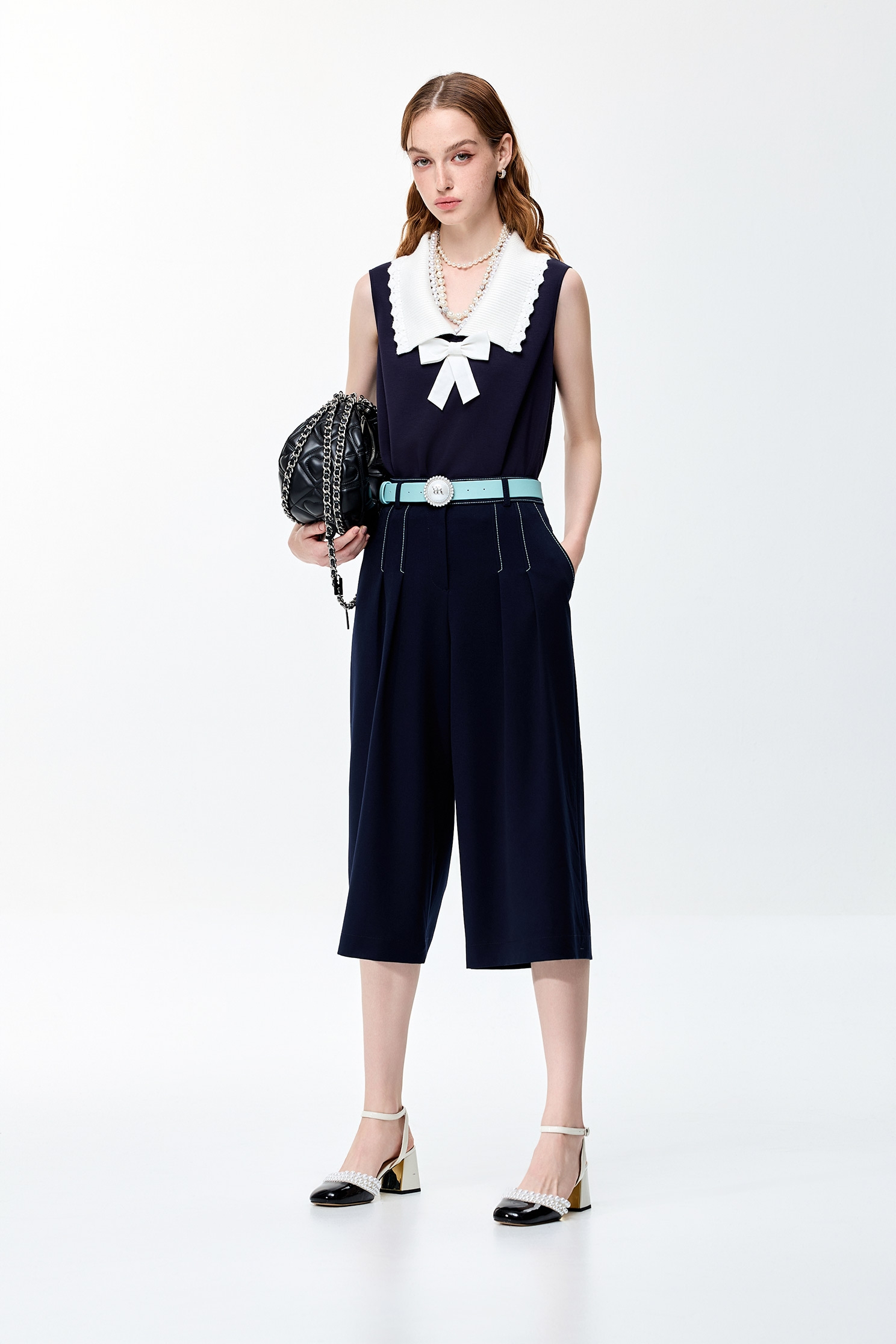 火山玻璃色背心上衣火山玻璃色背心上衣,一般背心,一般背心馬甲,上班OL穿搭,上衣,春夏穿搭,無袖上衣,無袖背心,約會特輯,背心,蝴蝶結,針織