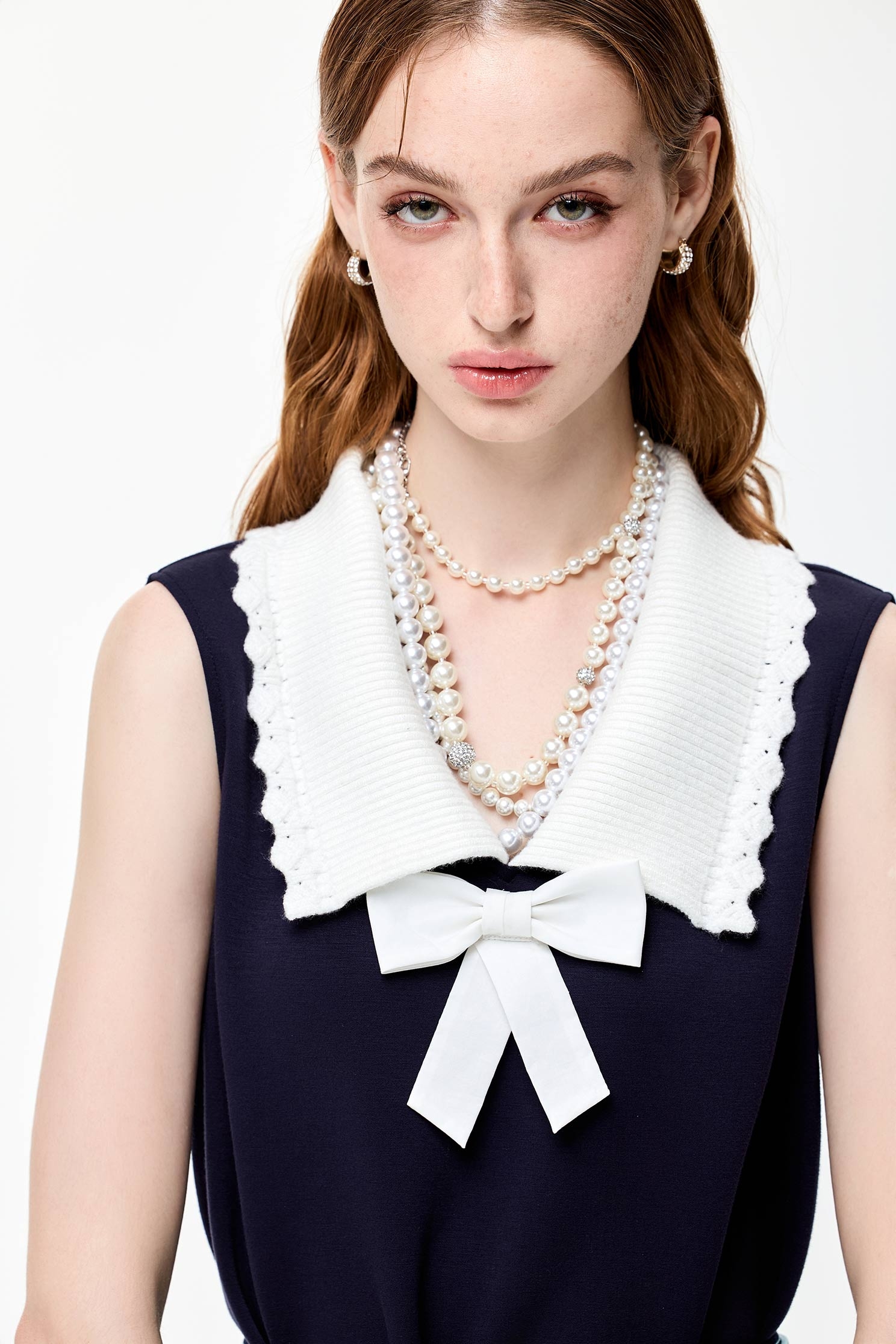 火山玻璃色背心上衣火山玻璃色背心上衣,一般背心,一般背心馬甲,上班OL穿搭,上衣,春夏穿搭,無袖上衣,無袖背心,約會特輯,背心,蝴蝶結,針織