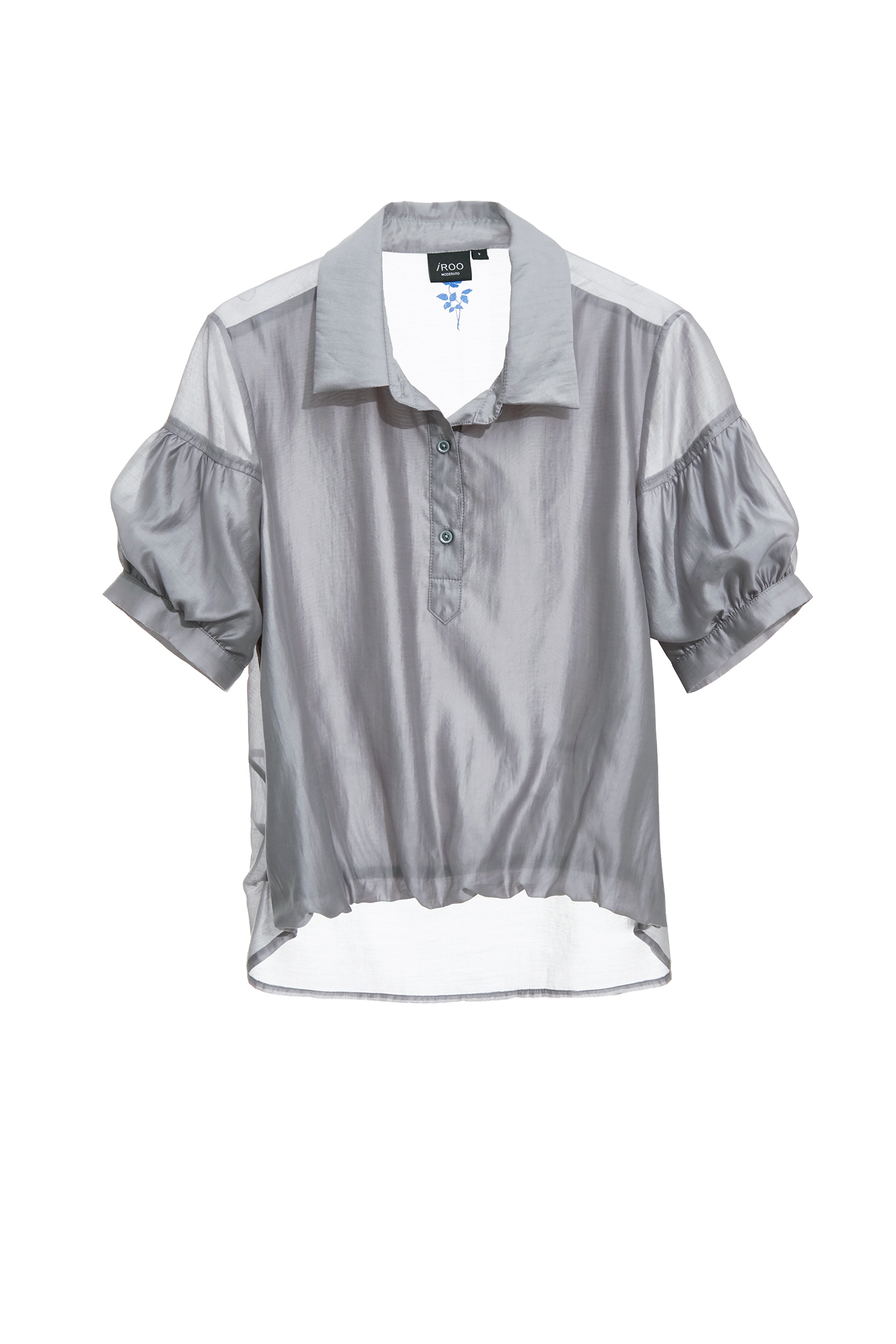 終極灰造型袖絲棉上衣終極灰造型袖絲棉上衣,上衣,春夏穿搭