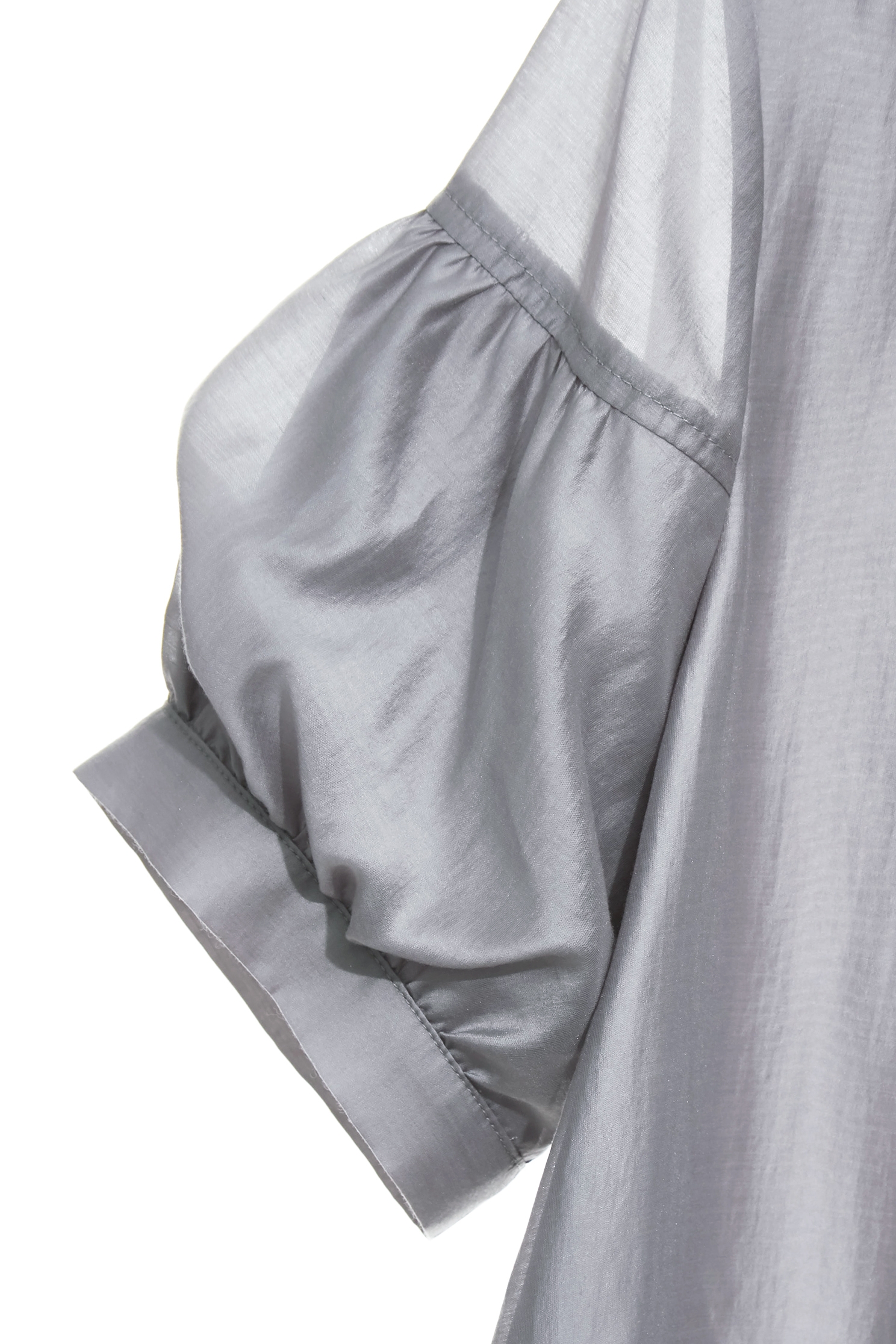 終極灰造型袖絲棉上衣終極灰造型袖絲棉上衣,上衣,春夏穿搭