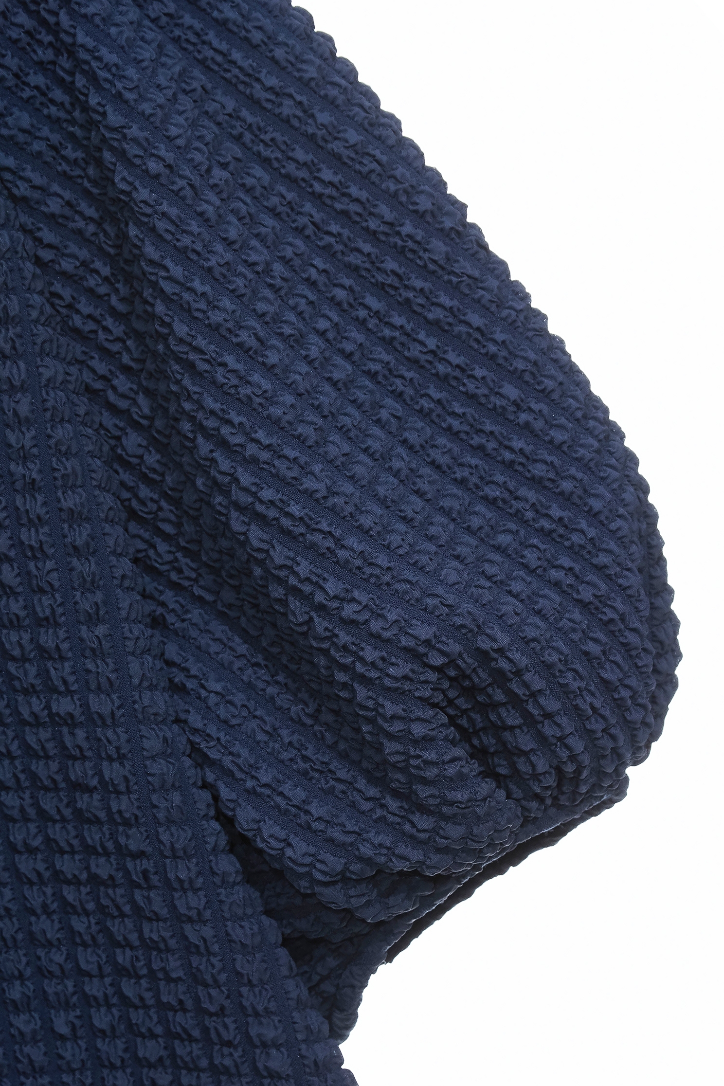 日蝕藍色燈籠袖上衣日蝕藍色燈籠袖上衣,V領上衣,上衣,春夏穿搭,格紋,約會特輯