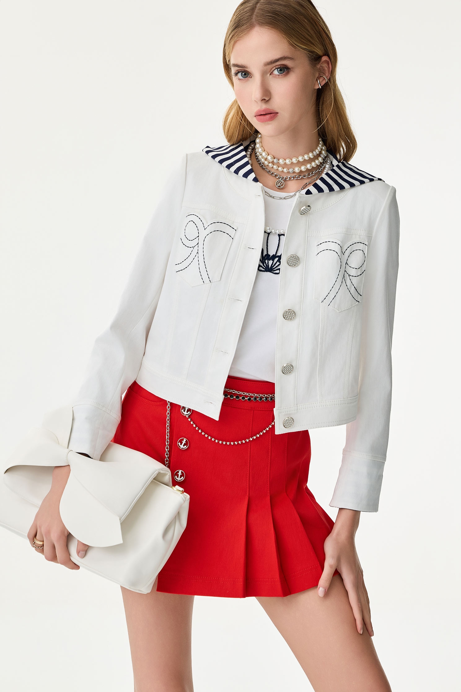 貝殼植絨T恤上衣貝殼植絨T恤上衣,T-Shirt,T恤,上衣,春夏穿搭,約會特輯,純棉