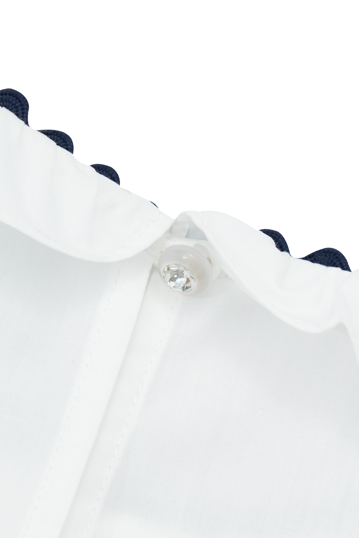 海洋洞穴色織帶飾邊上衣海洋洞穴色織帶飾邊上衣,上班OL穿搭,上衣,人氣商品,春夏穿搭,約會特輯